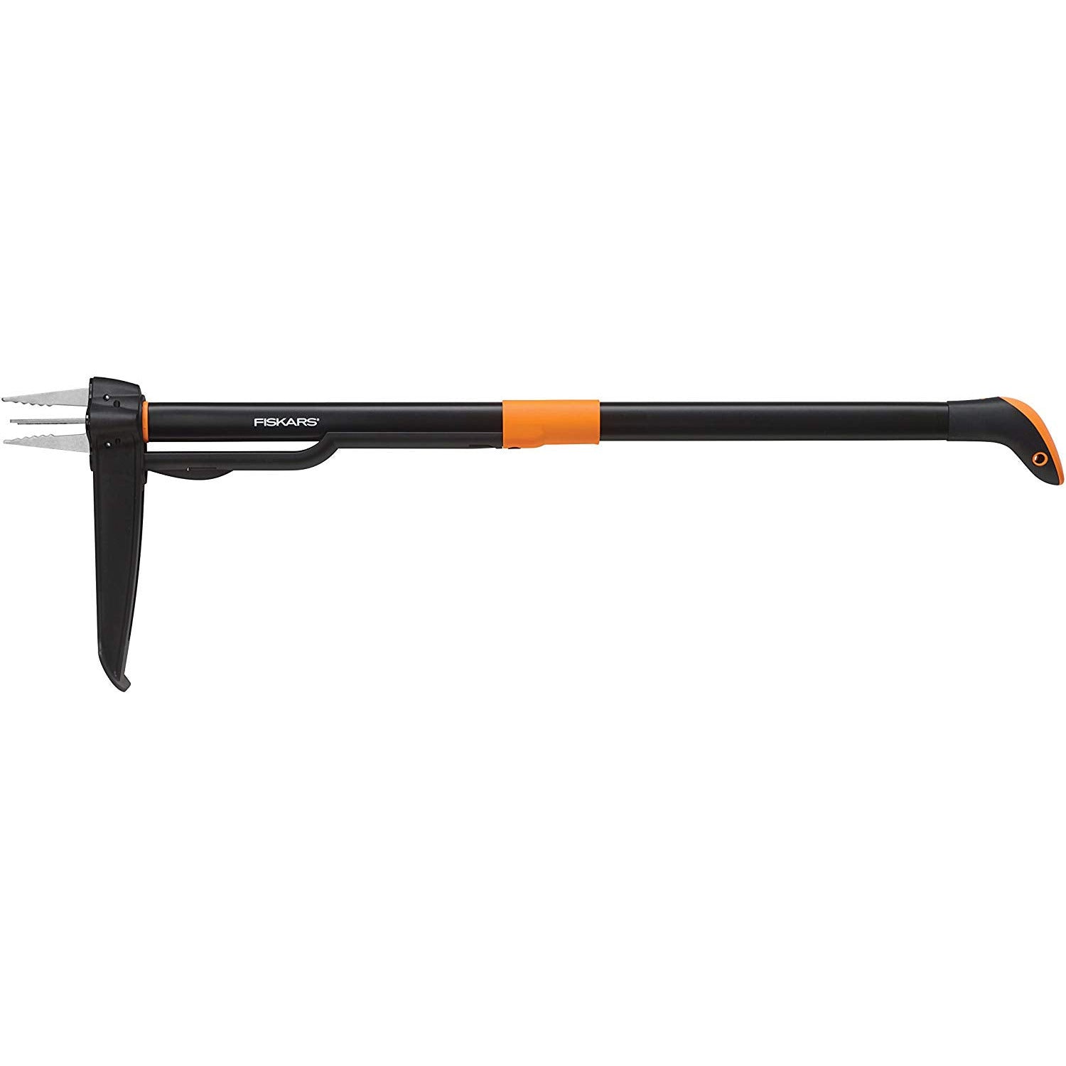 Fiskars 39-4 Claw Weeder - 1 Pack Black/Orange - Heavy Duty Garden Tool for Weeding, Cultivating & Soil Aeration - Perfect for Home Gardens, Lawns & Landscaping