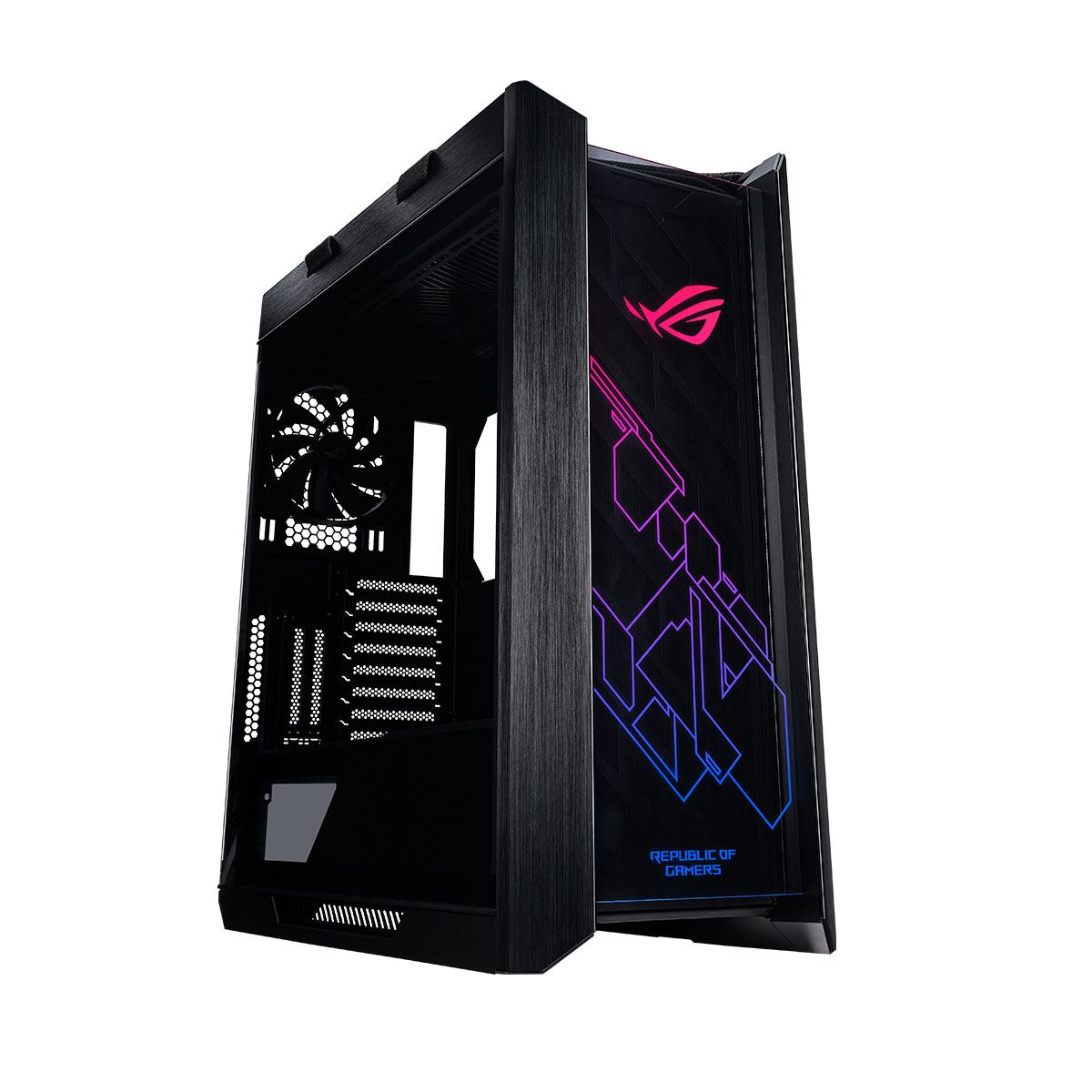 ASUS ROG Strix Helios Black Tempered Glass Mid Tower Gaming PC Case - High Airflow Design for Gaming Rigs & Workstations