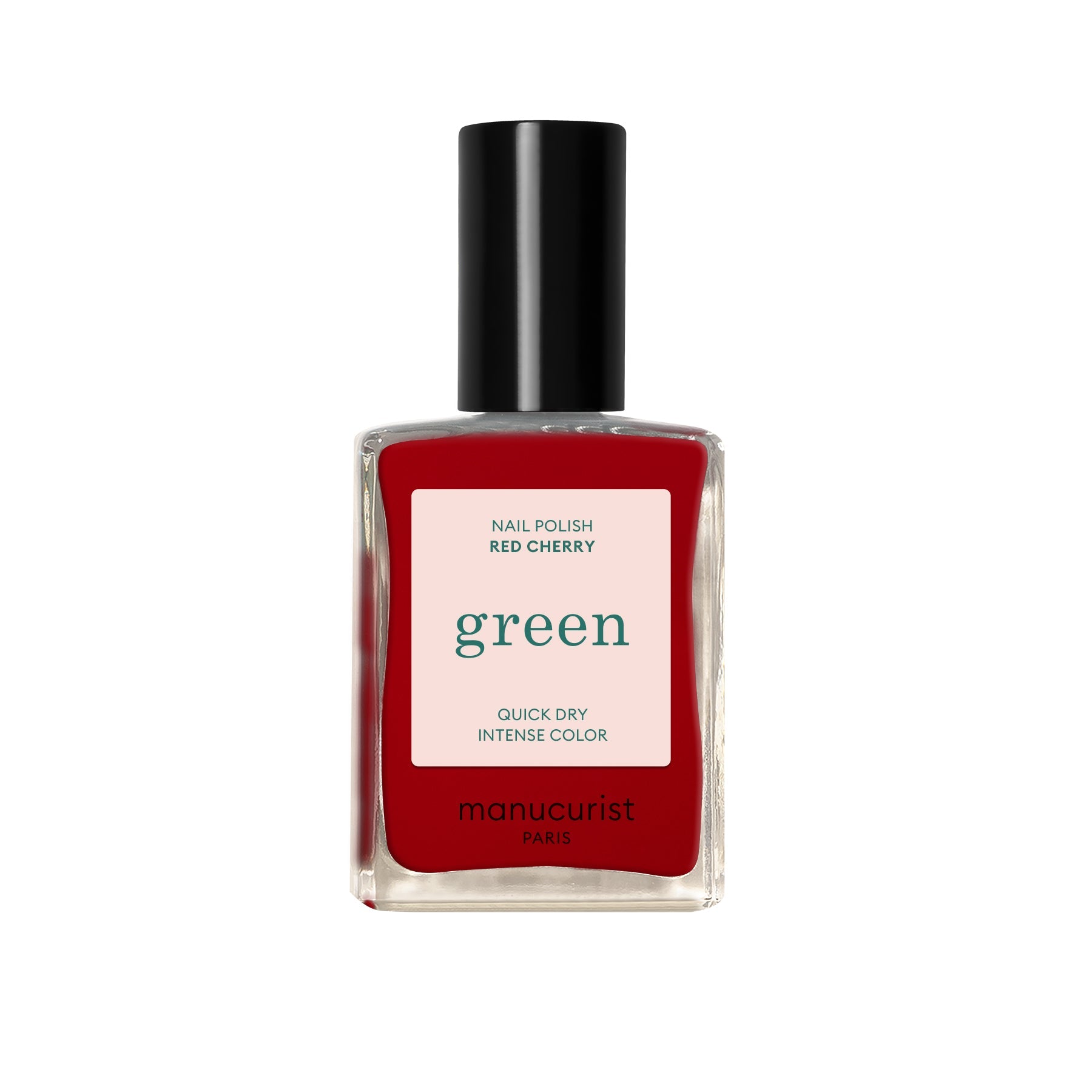 Green Nail Polish - Long Lasting Vegan & Cruelty Free Nail Lacquer - Red Cherry Shade for Manicures & Pedicures - Perfect for Spring Nail Art, Parties & Special Occasions