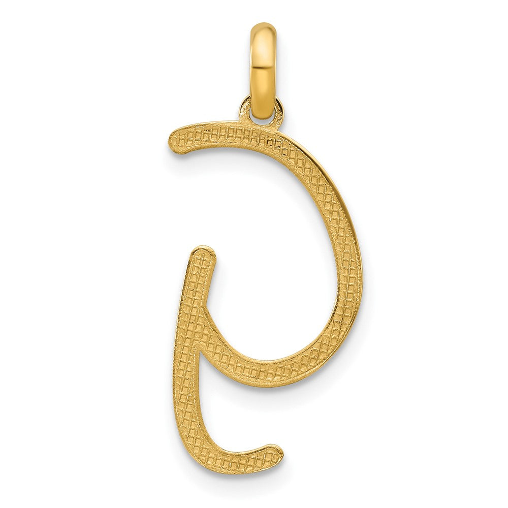 Elegant Gold Modern Cursive 'G' Large Pendant Necklace - Perfect for Women's Fashion, Gift Giving & Special Occasions