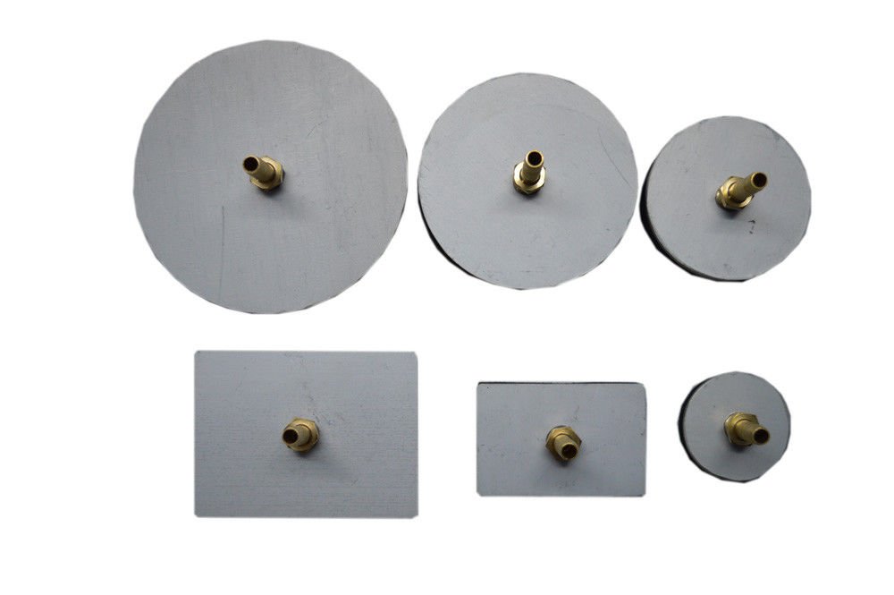 VALVE SEAT LEAKAGE VACUUM TESTER PADS - 6 PCS WITH BRASS FITTINGS - Automotive Engine Valve Testing Kit - Perfect for Mechanics & DIY Car Repair