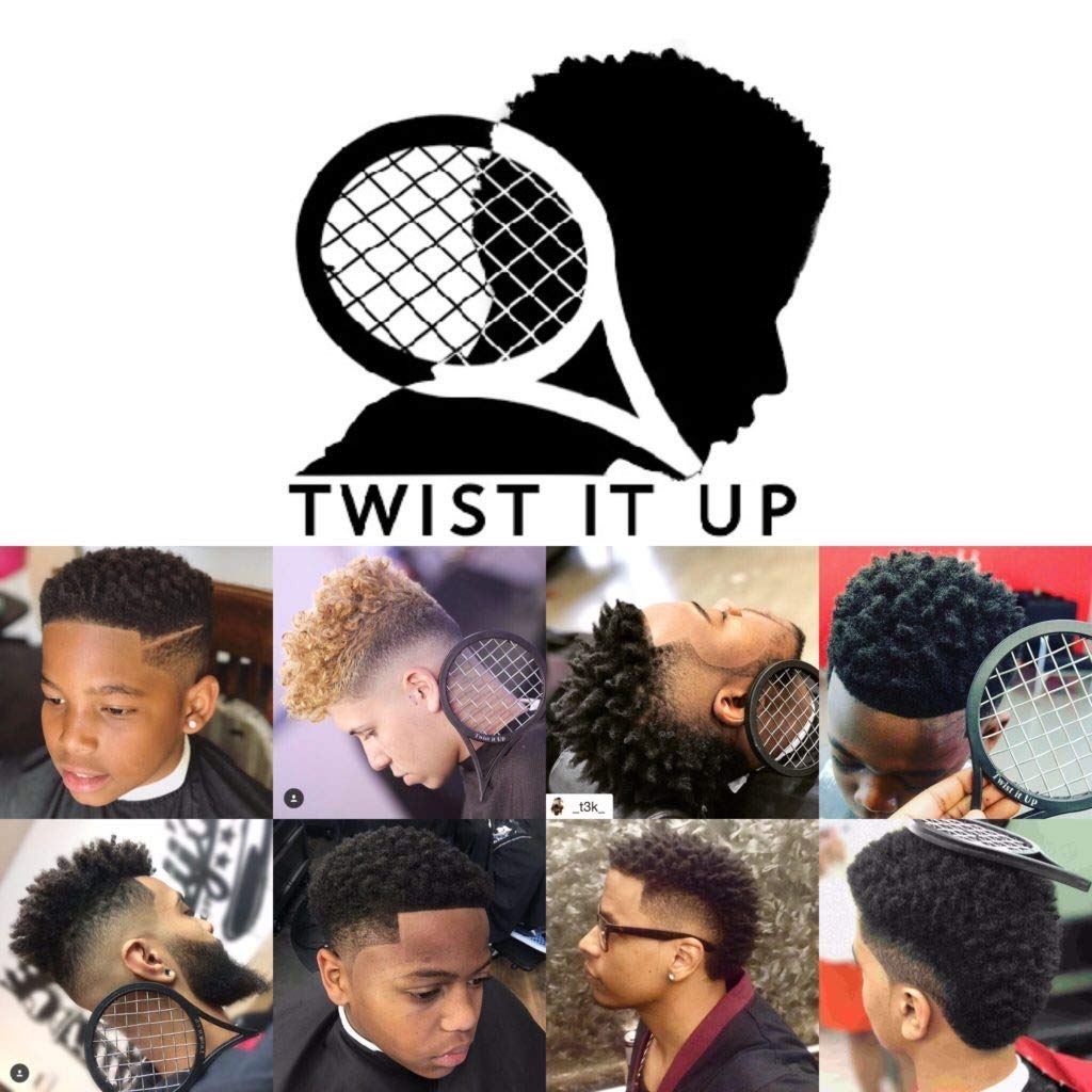 Twist It Up Comb with Gel (Unity Black) - Perfect for Styling and Defining Curly, Coily & Natural Hair - Salon & Home Use