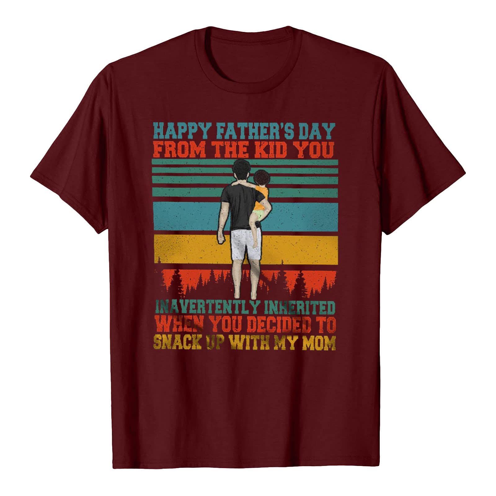 Trendy Women's Graphic Tees for Father's Day - Casual Short Sleeve Crew Neck Summer T-Shirts - Perfect for Gifts, Family Outings & Casual Wear