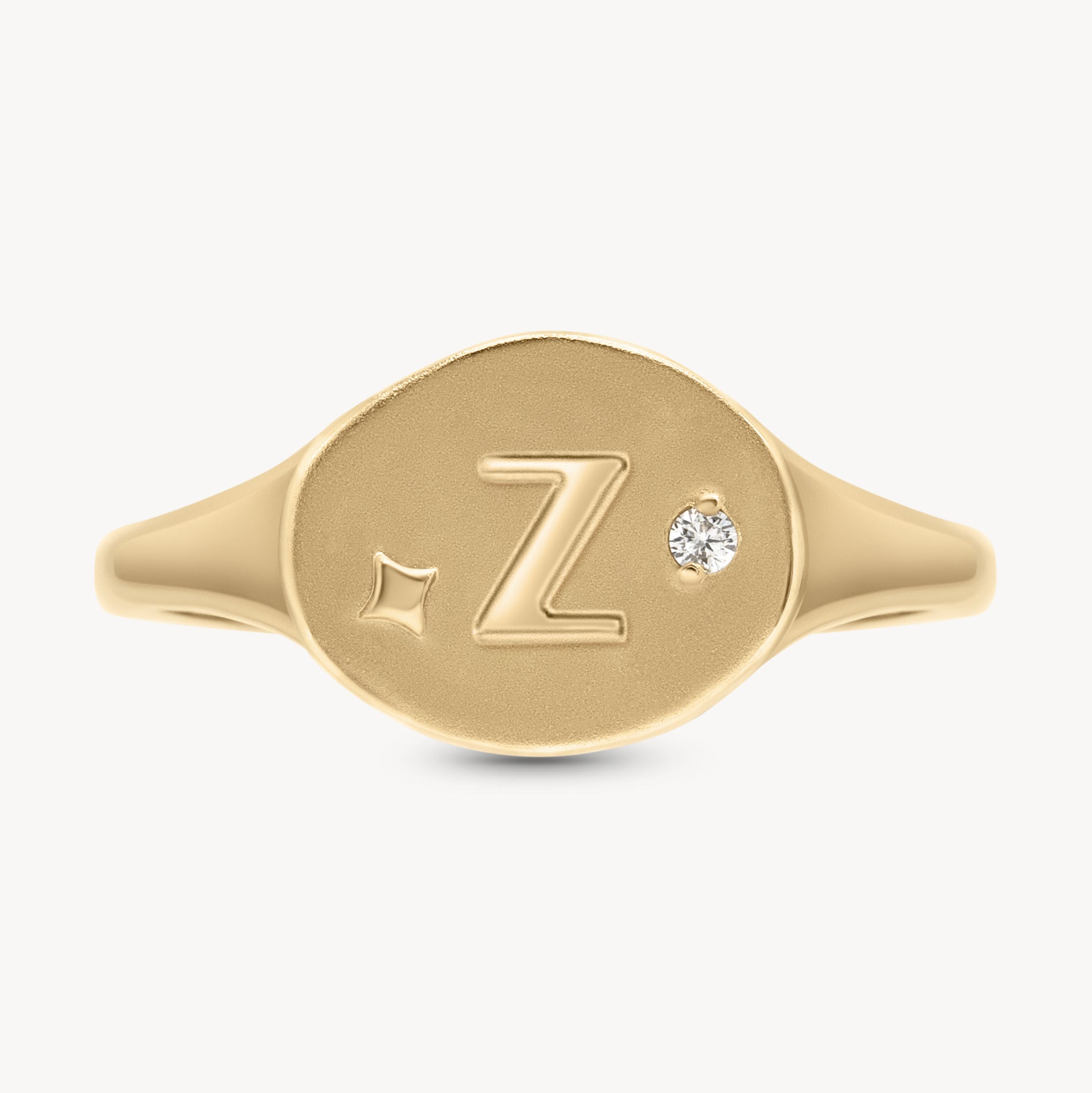 Athena Initial Ring - Personalized Silver Name Ring for Women, Custom Engraved Jewelry Gift - Perfect for Birthdays, Anniversaries & Everyday Wear