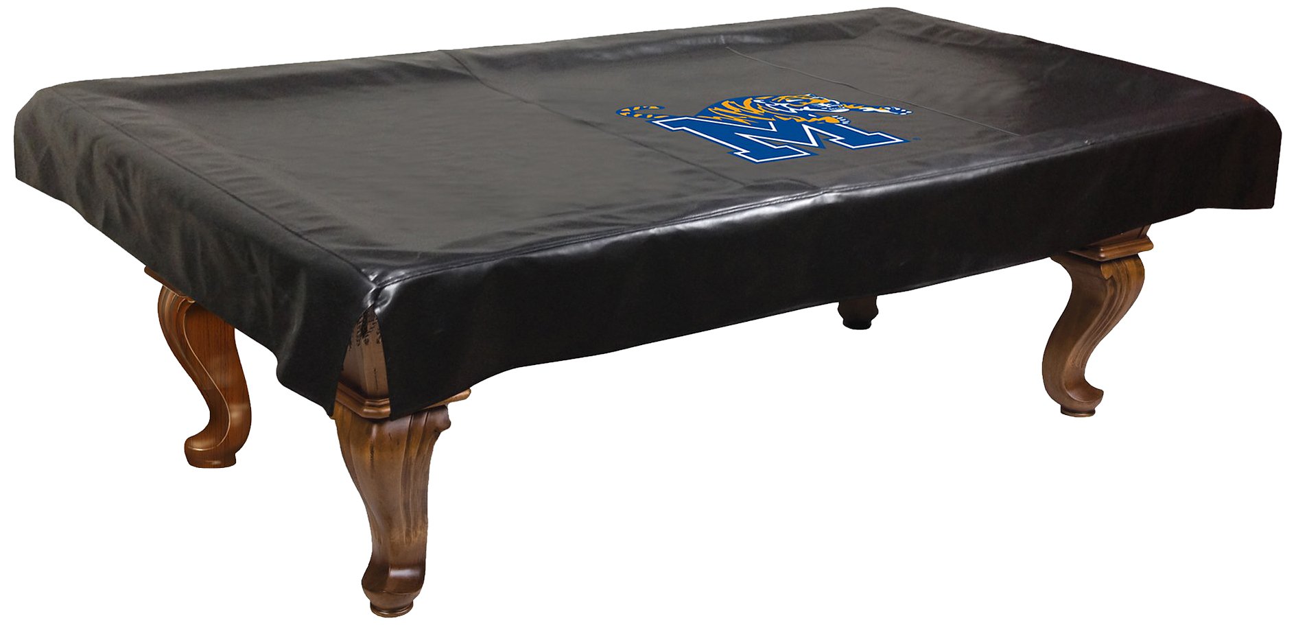 NCAA Memphis Tigers Billiard Table Cover - Officially Licensed Pool Table Protector for Game Room, Bar, and Home Decor - Durable & Waterproof Felt Fabric