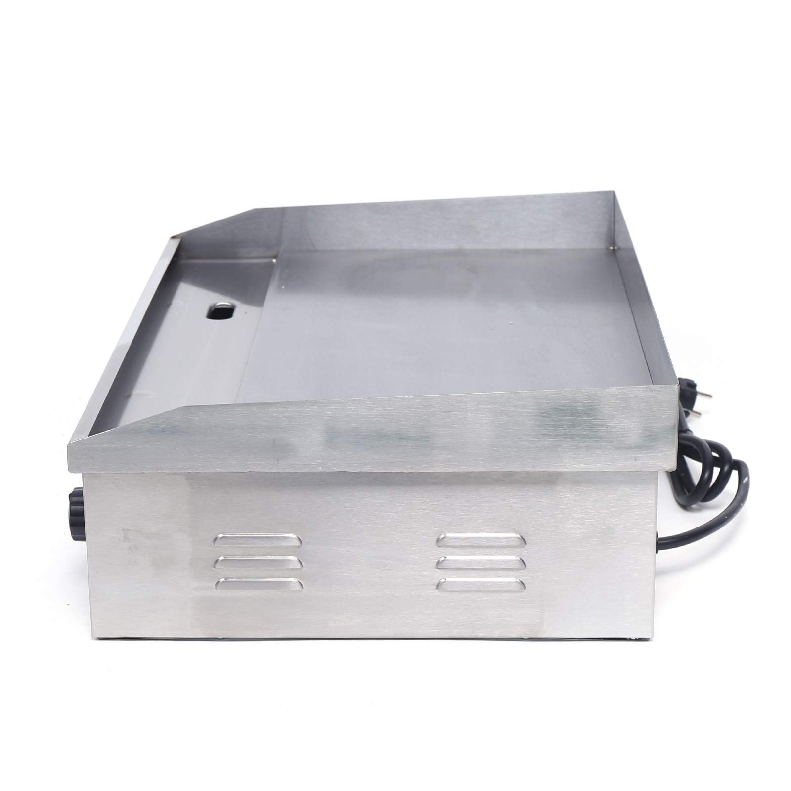Commercial Electric Griddle 110V 3000W - Stainless Steel Nonstick Flat Top Grill with Adjustable Temperature (122-572°F) - 21.3