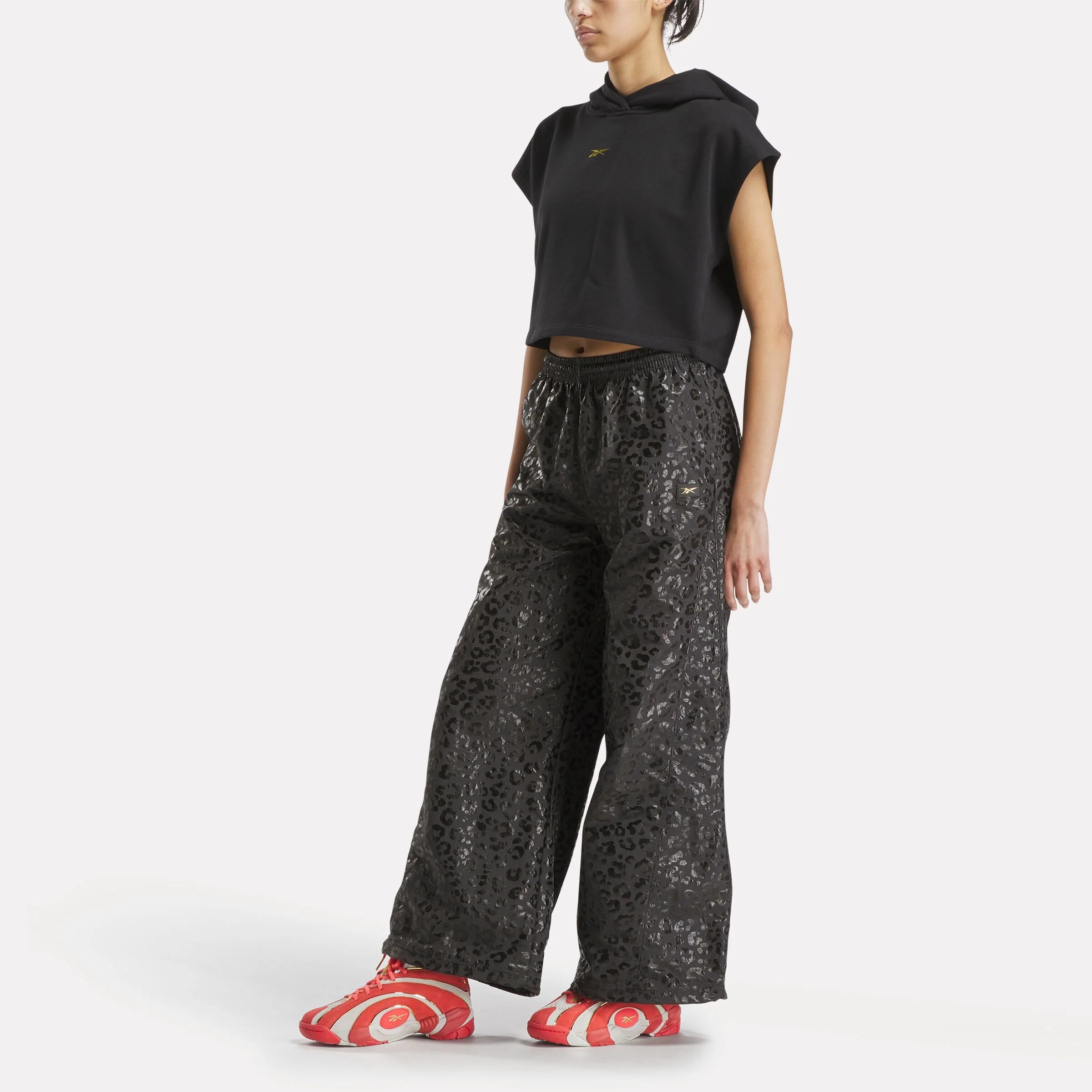 Reebok X Angel Reese Women's Basketball Pants - Washed Black | Comfortable Workout & Streetwear for Female Athletes