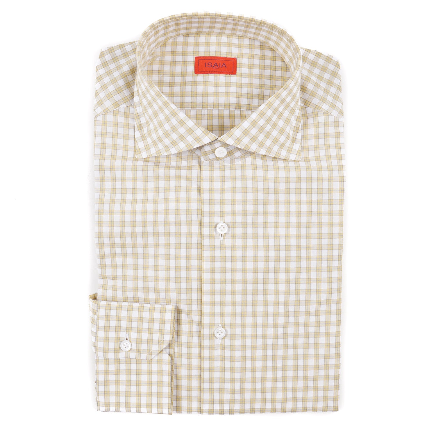 Isaia Modern 'Mix Fit' Cotton Dress Shirt for Men - Slim Fit Business Casual Shirt - Perfect for Office, Weddings & Formal Events