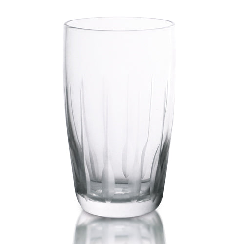 BarConic® 16 oz Feather Etched Glass - Elegant Drinking Glass for Cocktails, Whiskey, Wine & Beer - Perfect for Home Bars, Parties & Gifts