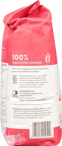 King Arthur Baking Unbleached All-Purpose Flour - Premium 5 lbs Non-GMO, Kosher Certified Flour for Bread, Cakes & Pastries - 11.7% Protein, No Preservatives - Perfect for Home Bakers & Professional Chefs