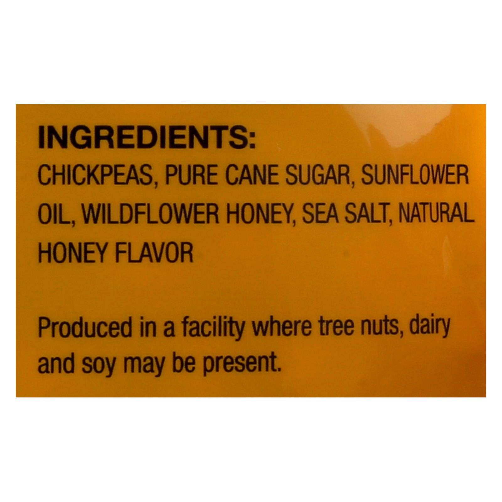 Biena Honey Roasted Chickpea Snacks - Crunchy Protein Packed Healthy Snack - 5oz Bags (Pack of 8) - Perfect for On-the-Go, School Lunches & Office Snacking
