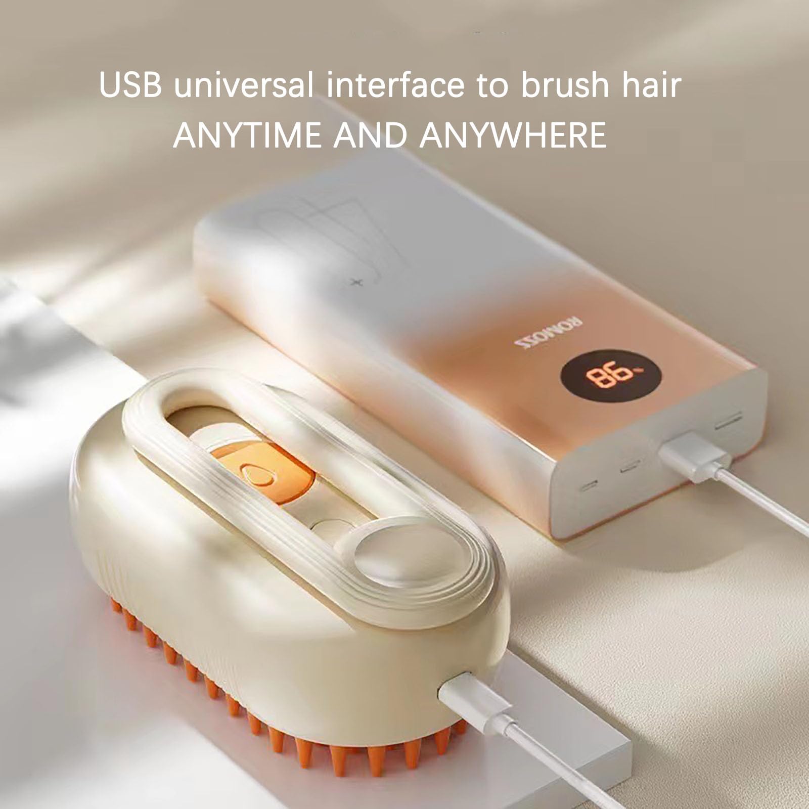**Puffease Spritz Defur Comb for Cats & Dogs - 3-in-1 Self-Cleaning Silicone Pet Brush with 360° Rotating Bristles (Purple) - Gentle Grooming for Shedding Control & Coat Shine - Perfect for Home & Travel Use**