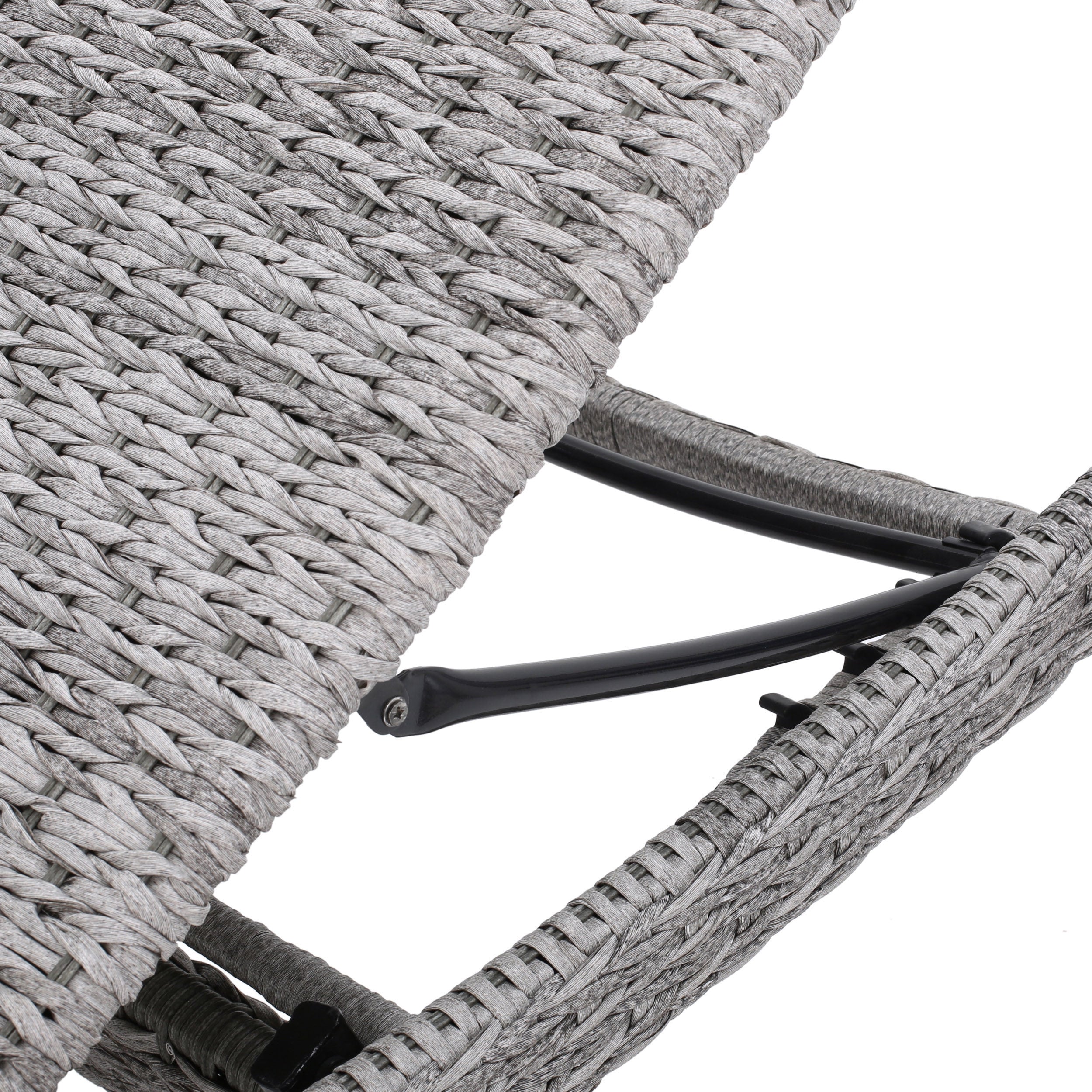 CRETE WICKER CHAISE LOUNGE - Outdoor Patio Furniture, All-Weather Rattan Chaise Lounge Chair for Poolside, Beach, Garden Relaxation