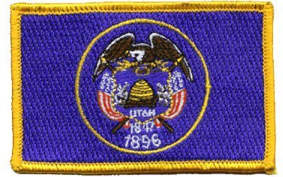 Utah Iron-on Embroidered Patch - State Pride Decorative Applique for Jackets, Hats & Bags - Perfect for DIY Crafts, Costumes & Souvenirs