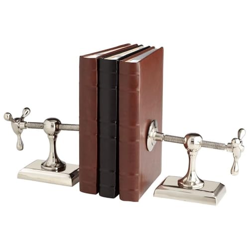 Cyan Design 07034 Decorative Hot & Cold Bookends - Stylish Book Organizers for Home, Office & Library Use