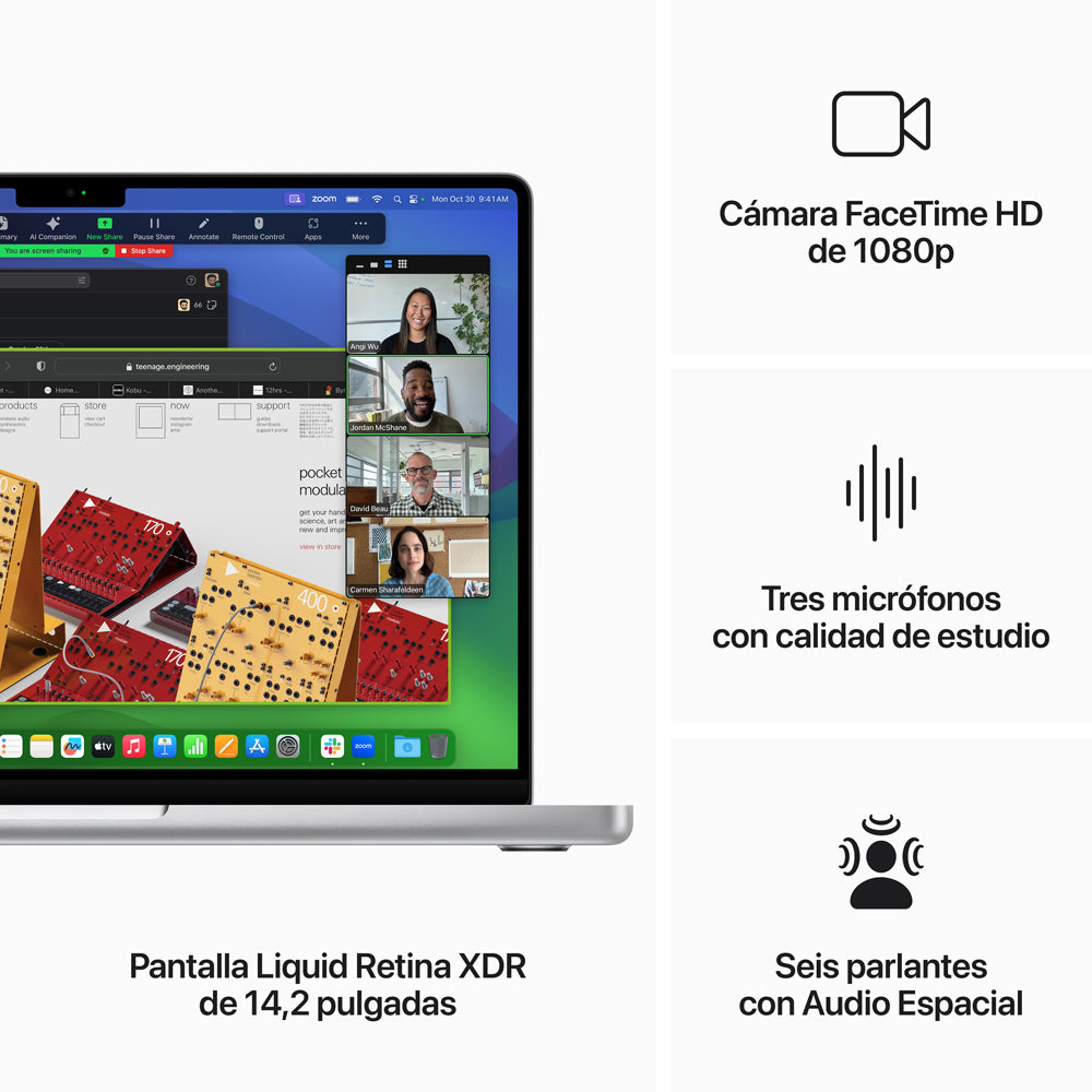 Apple MacBook Pro 14-inch Laptop with M3 Chip (8-Core CPU, 10-Core GPU), 1TB SSD Storage - Space Gray - Perfect for Professionals, Students & Creative Work