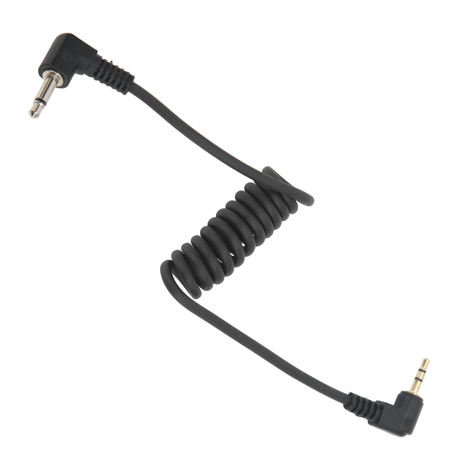 2.5mm to 3.5mm Gold Plated Camera Shutter Release Cable - Remote Shutter Cord for DSLR & Mirrorless Cameras - Durable Plastic Elastic Flash Shutter Cord for Photography, Studio & Outdoor Shooting