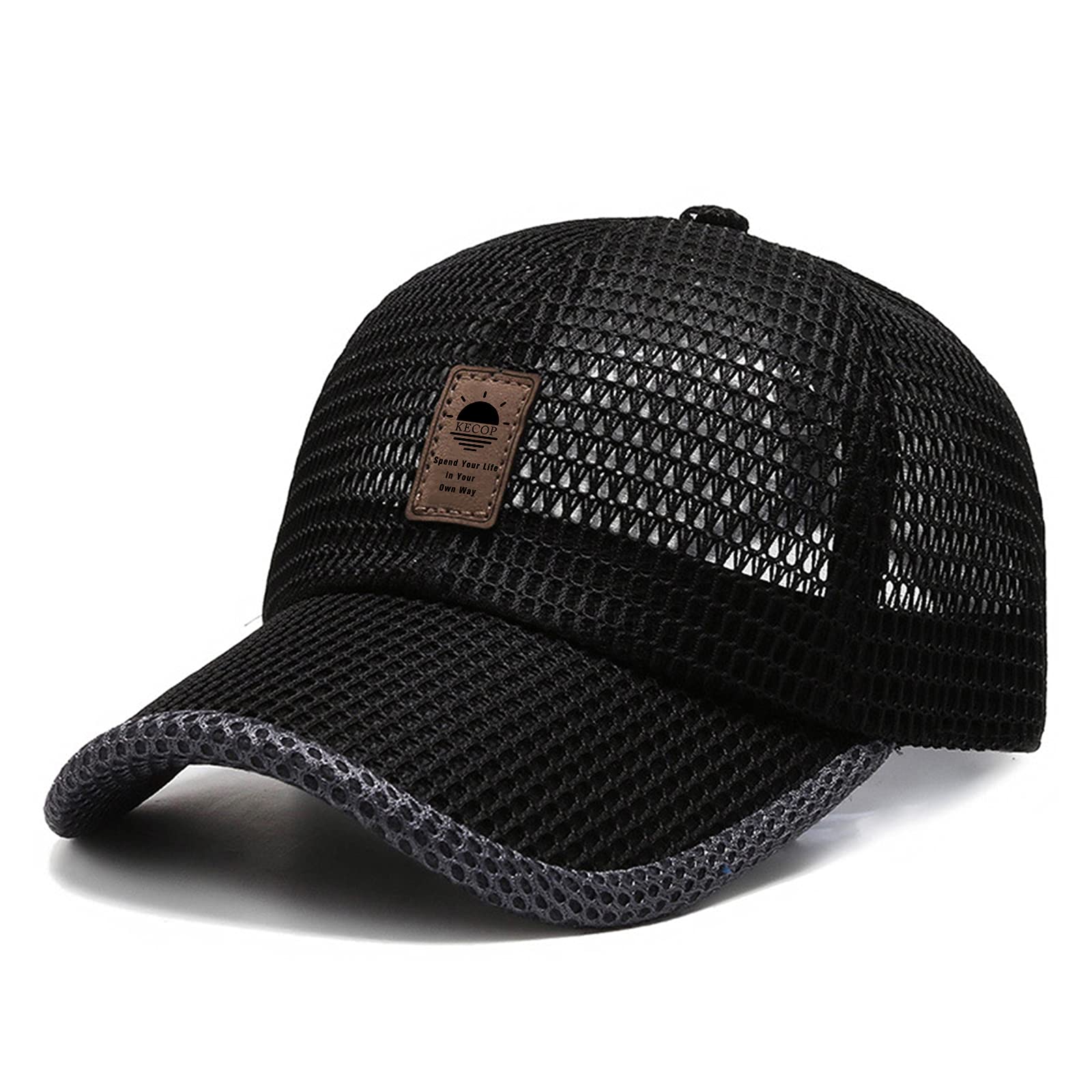 Unisex Breathable Full Mesh Baseball Cap - Quick Dry Lightweight Summer Running Hat for Men & Women - Perfect for Water Sports, Hiking, and Outdoor Activities