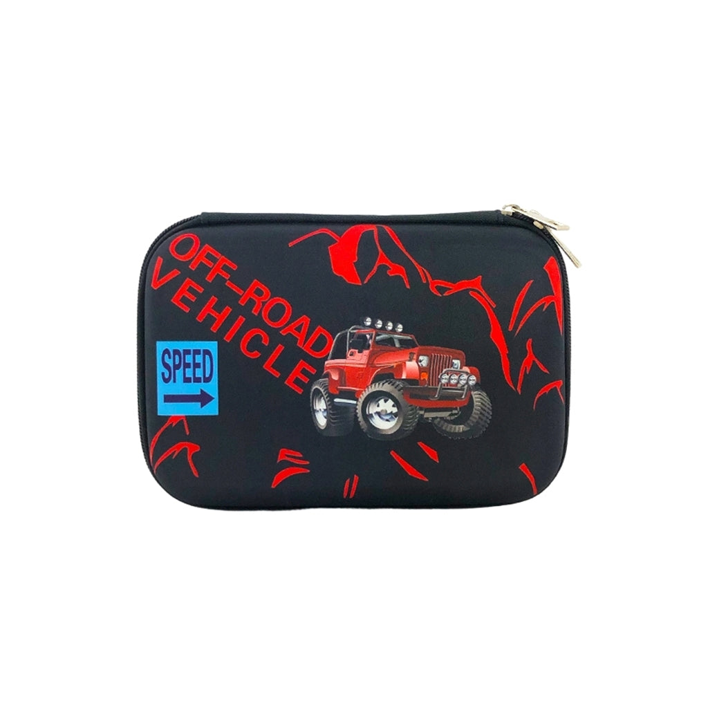 Durable Hard Top Pencil Case with Big Wheels - Perfect for School, Office & Travel Organization | Pencil Storage Box for Students and Professionals