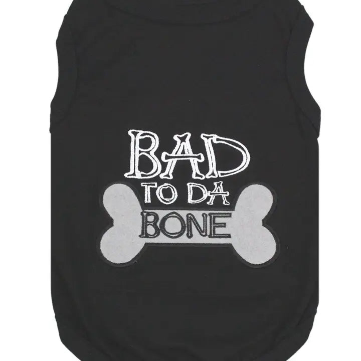 Bad To Da Bone Graphic T-Shirt for Men & Women - Cool Skull Design Cotton Tee - Perfect for Casual Wear, Street Style & Gifts