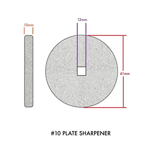 Premium #10/12 Meat Grinder Knife & Plate Sharpening System - Coarse Grind for Sausage Maker - Professional Butcher Tools for Home Kitchen & Commercial Use - Perfect for Grinding Beef, Pork, Venison & Making Sausages