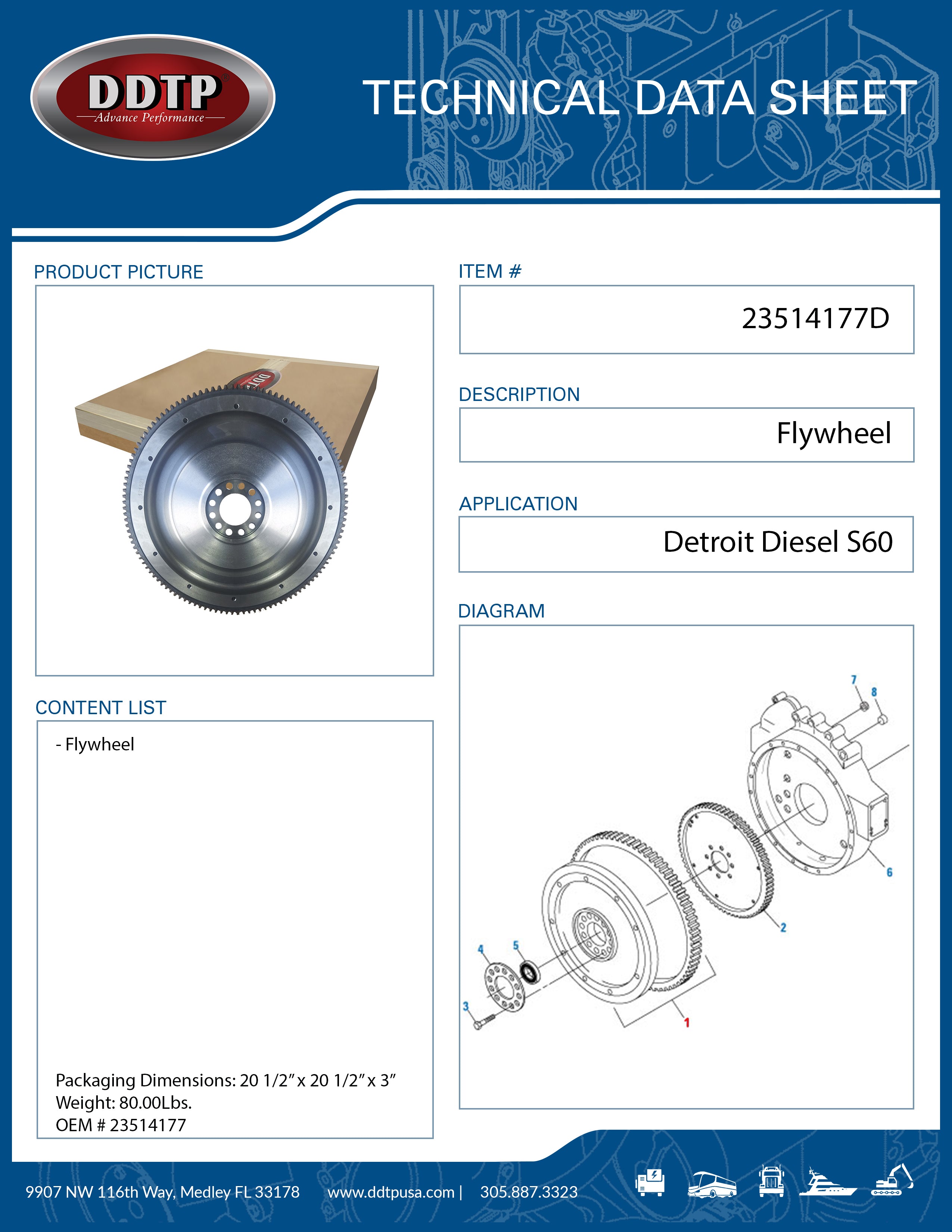Flywheel S60 Lightweight Performance Flywheel for 2009 Models (Part #23514177) - Perfect for Racing, Drifting & High-Performance Engine Upgrades
