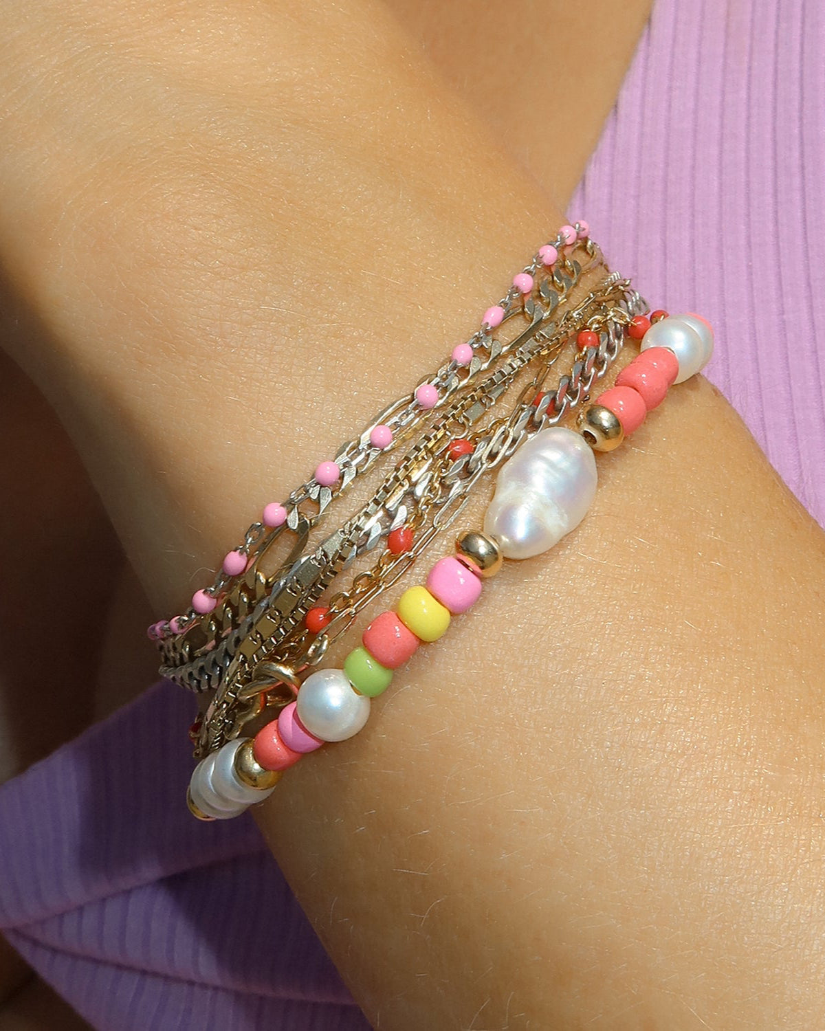 Malibu Pearl Bracelet for Women - Elegant Beaded Jewelry Gift for Her - Perfect for Beach, Wedding & Special Occasions