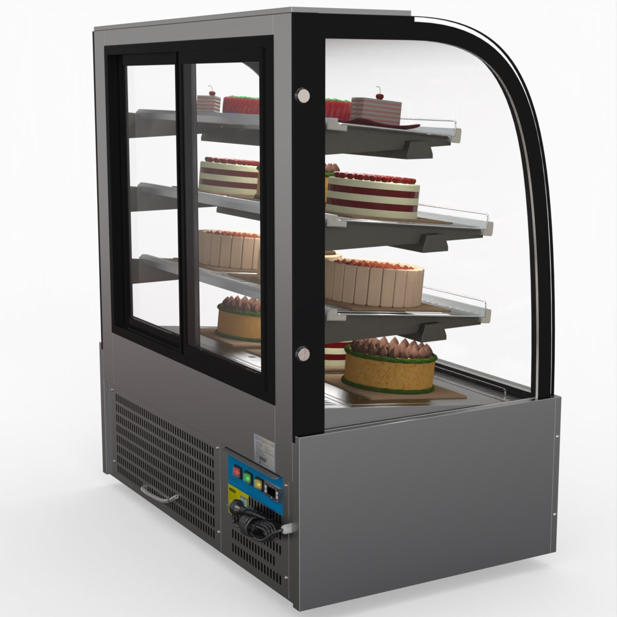 Bonvue SL840 Commercial Refrigerated Display Case - Perfect for Delis, Bakeries & Cafes to Showcase Fresh Food