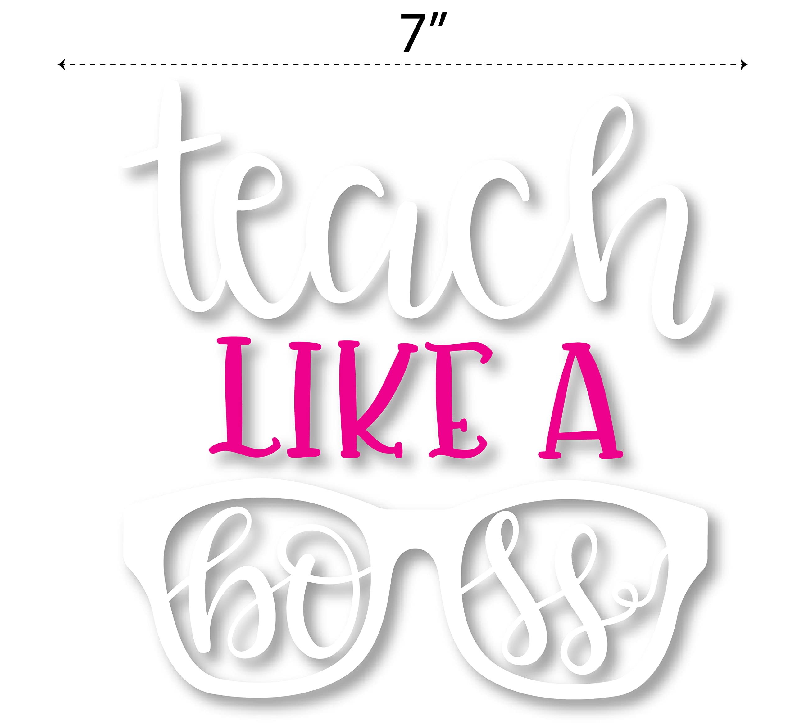 Teacher Car Sticker - Waterproof Vinyl Decal for Cars & Laptops - School & Office Use