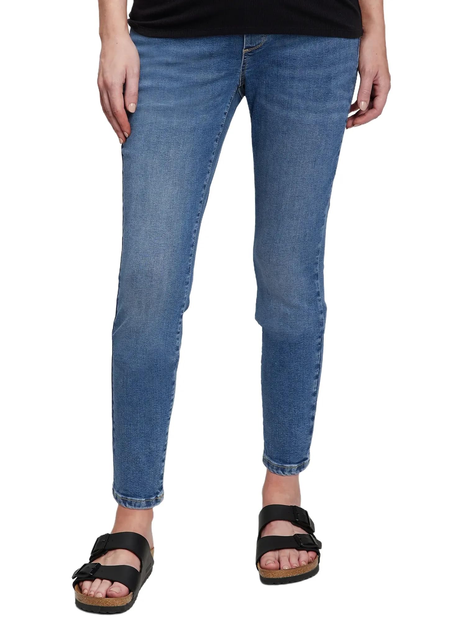 GAP Women's Maternity Full Panel Skinny Jeans - Stretch Denim Pregnancy Pants for Comfort & Style | Perfect for Work, Casual Wear & Everyday Maternity Outfits