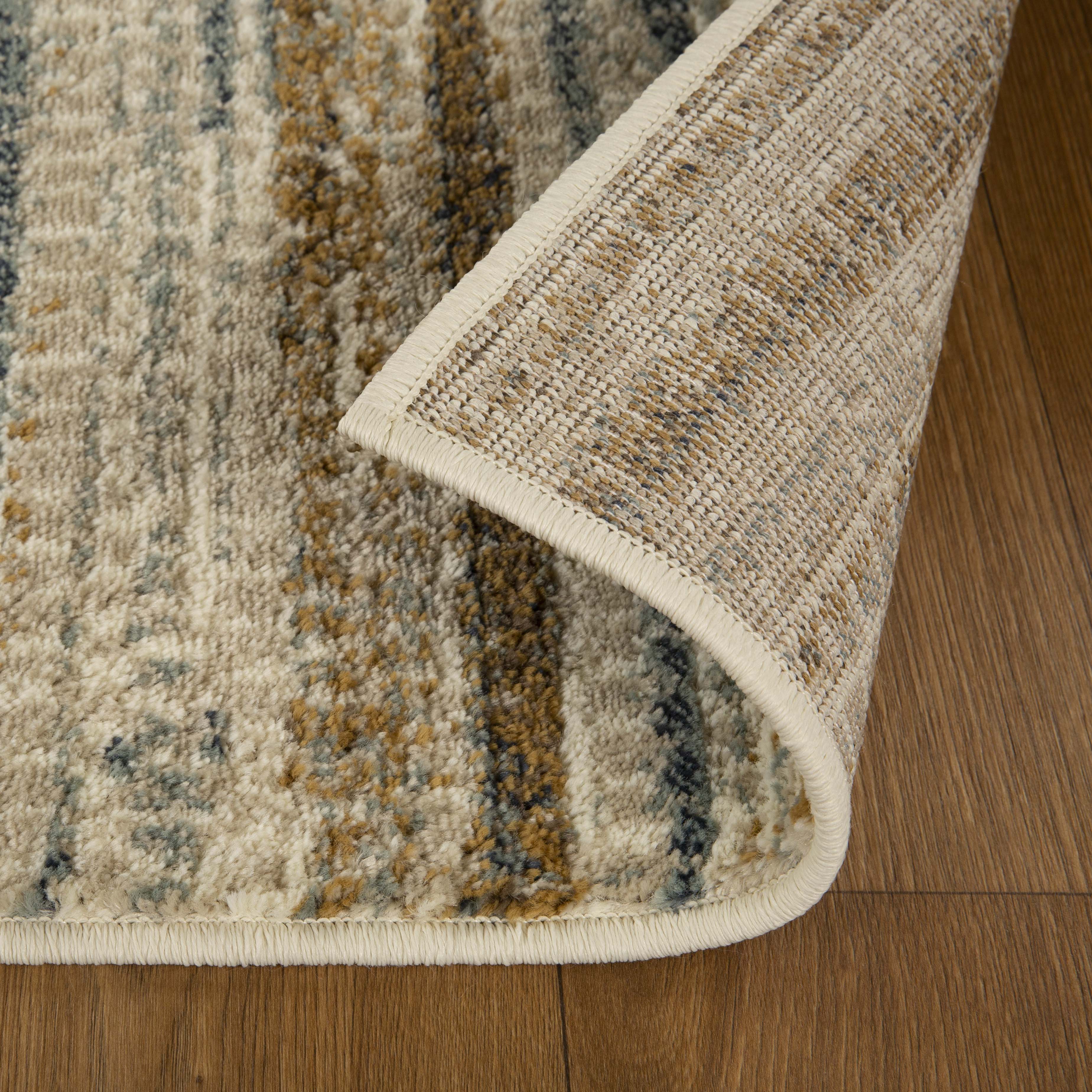 Montauk Striped Pastel Indoor Area Rug - Soft & Stylish Non-Slip Living Room Carpet for Bedroom, Nursery & Dorm Decor