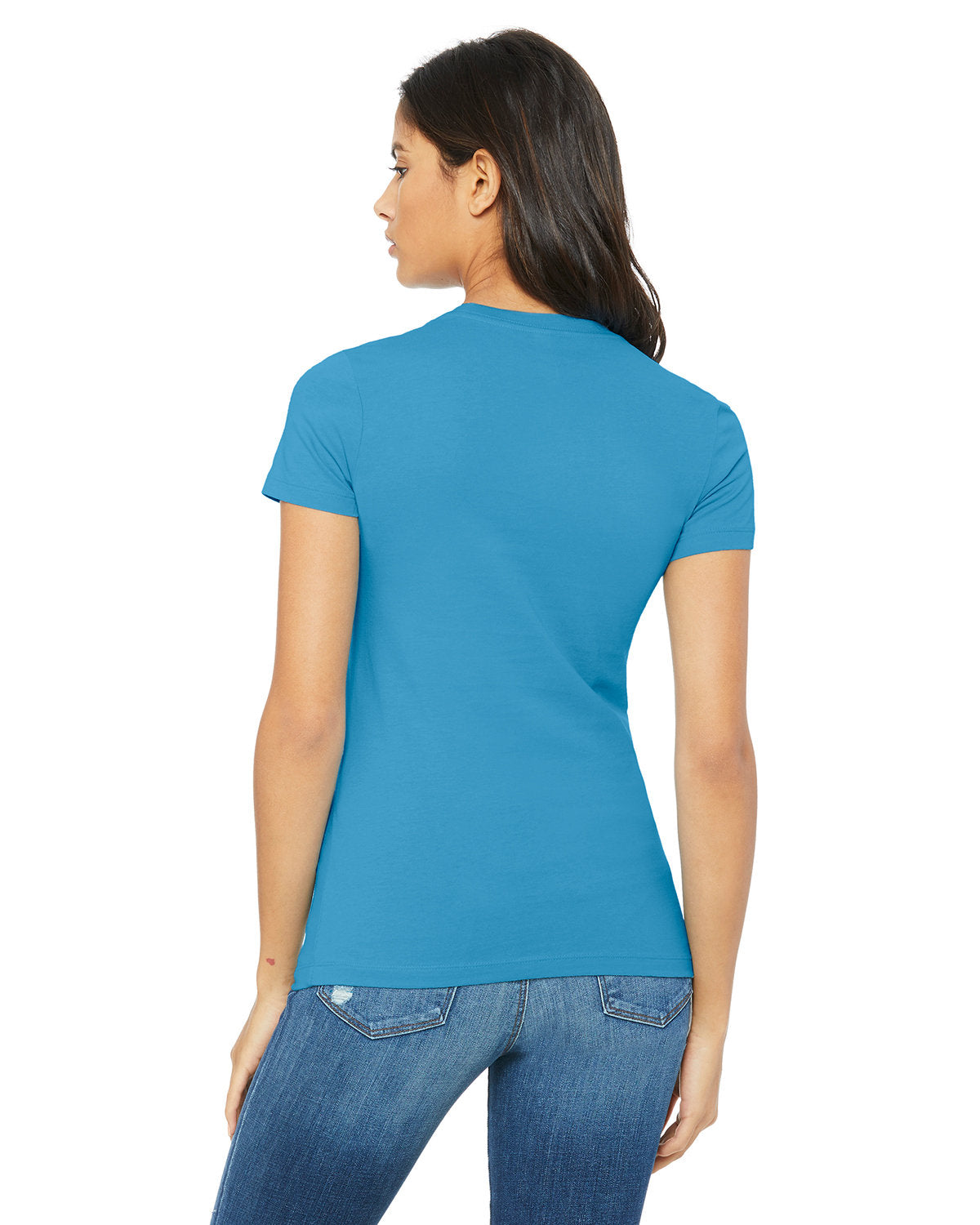 Bella + Canvas 6004 Women's Slim Fit Short Sleeve V-Neck T-Shirt - Soft & Comfortable for Casual Wear, Workout, and Everyday Outfits