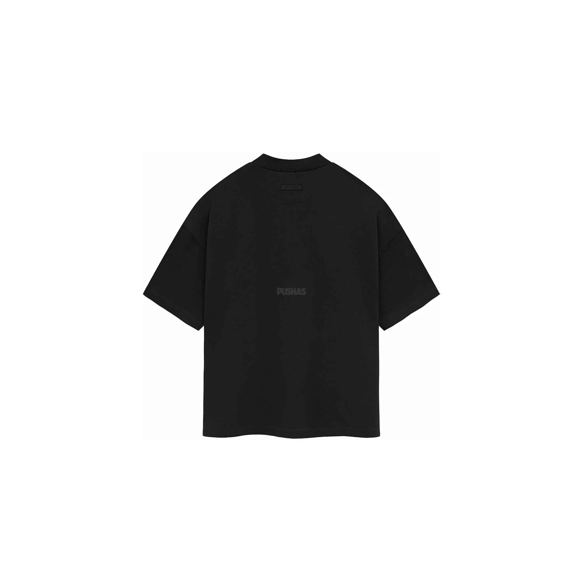 Fear Of God Essentials Heavy Jersey Crewneck T-Shirt for Men - Jet Black (2024) | Comfortable Cotton Blend Casual Tee for Streetwear & Everyday Wear