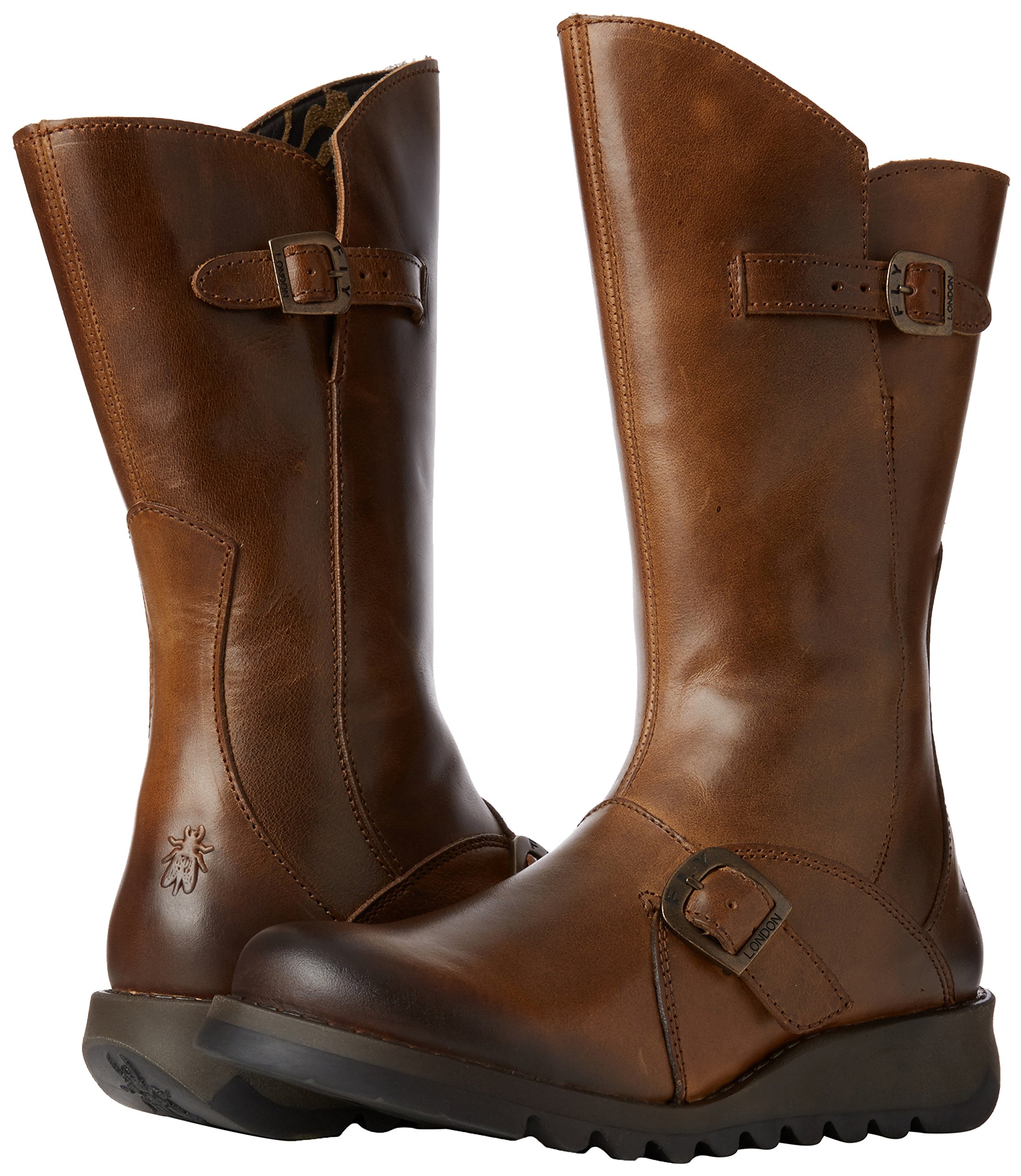 Fly London Women's Mes 2 Buckle Ankle Boots - Stylish & Comfortable Leather Booties for Women | Perfect for Casual Outfits, Work & Night Out