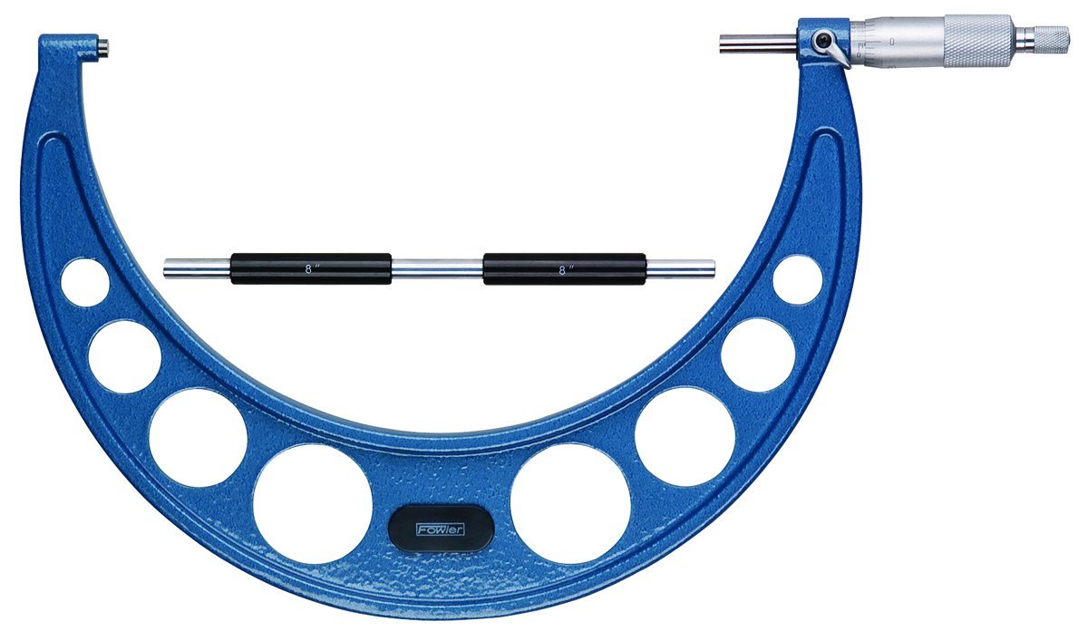 Fowler 52-240-009-1 8-9 Inch Outside Micrometer - Precision Measuring Tool for Metalworking, Machining & Engineering Applications