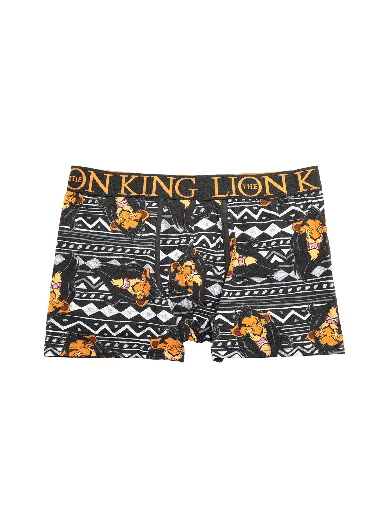 Disney The Lion King Scar Print Boxer Briefs for Men - Soft Cotton Underwear with Lion King Villain Design - Perfect for Disney Fans, Cosplay, and Everyday Wear