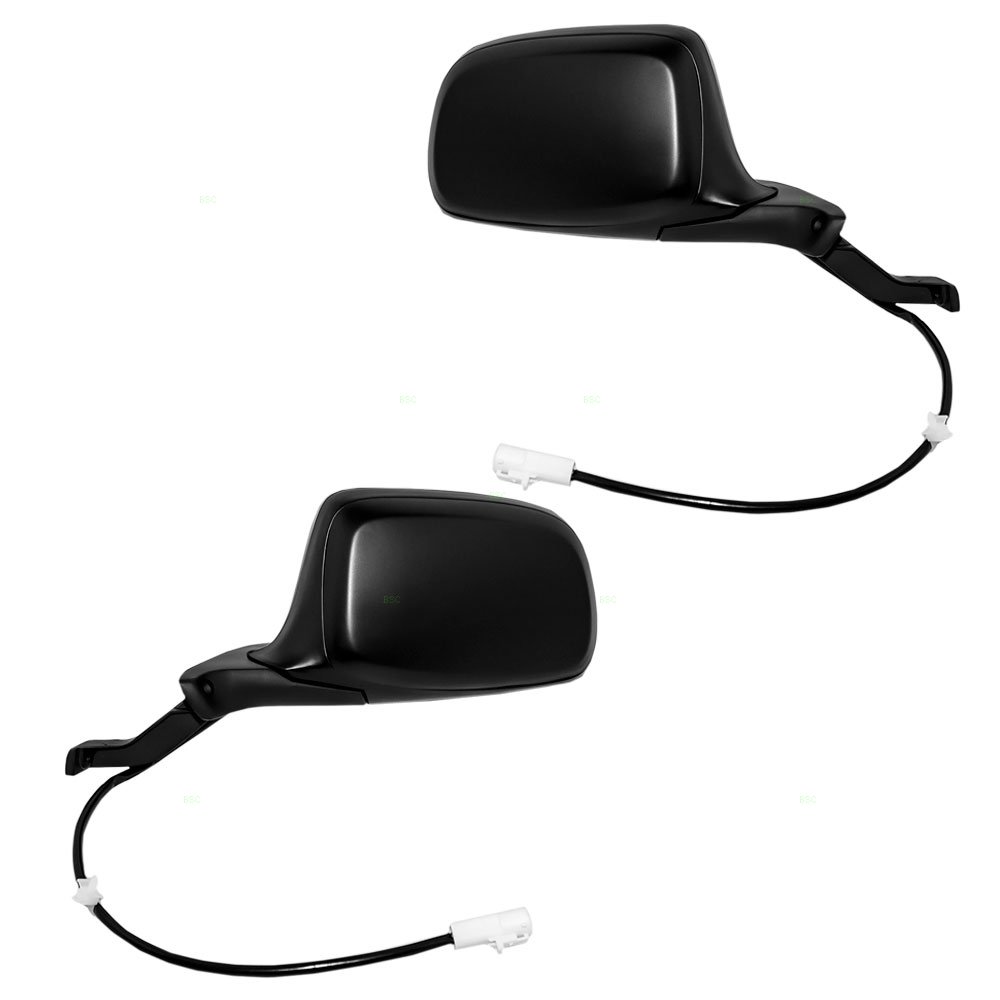Power Side View Mirrors for 1992-1996 Ford F150 Pickup Truck - Driver & Passenger Paddle Style Replacement (F5TZ17683E, F5TZ17682E) - Ready to Paint, Easy Installation - Perfect for Off-Roading, Towing & Daily Commuting