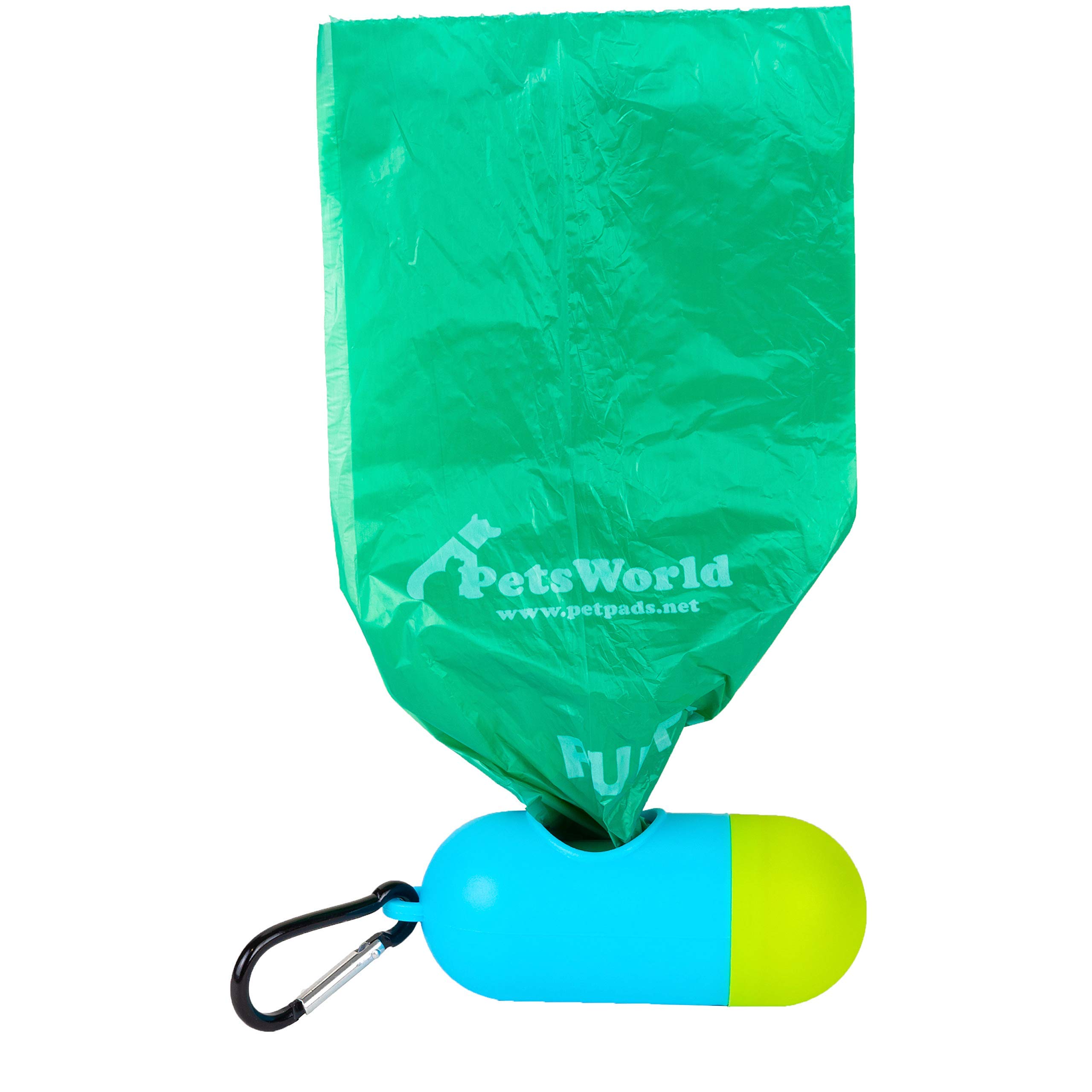 PETSWORLD Biodegradable Dog Poop Bags with Dispenser & Leash Clip - 2000 Count Scented Waste Bags for Dogs | Thick, Leak-Proof & Odor Control | Cucumber Scented Pet Waste Bags for Walking, Travel & Park Cleanup