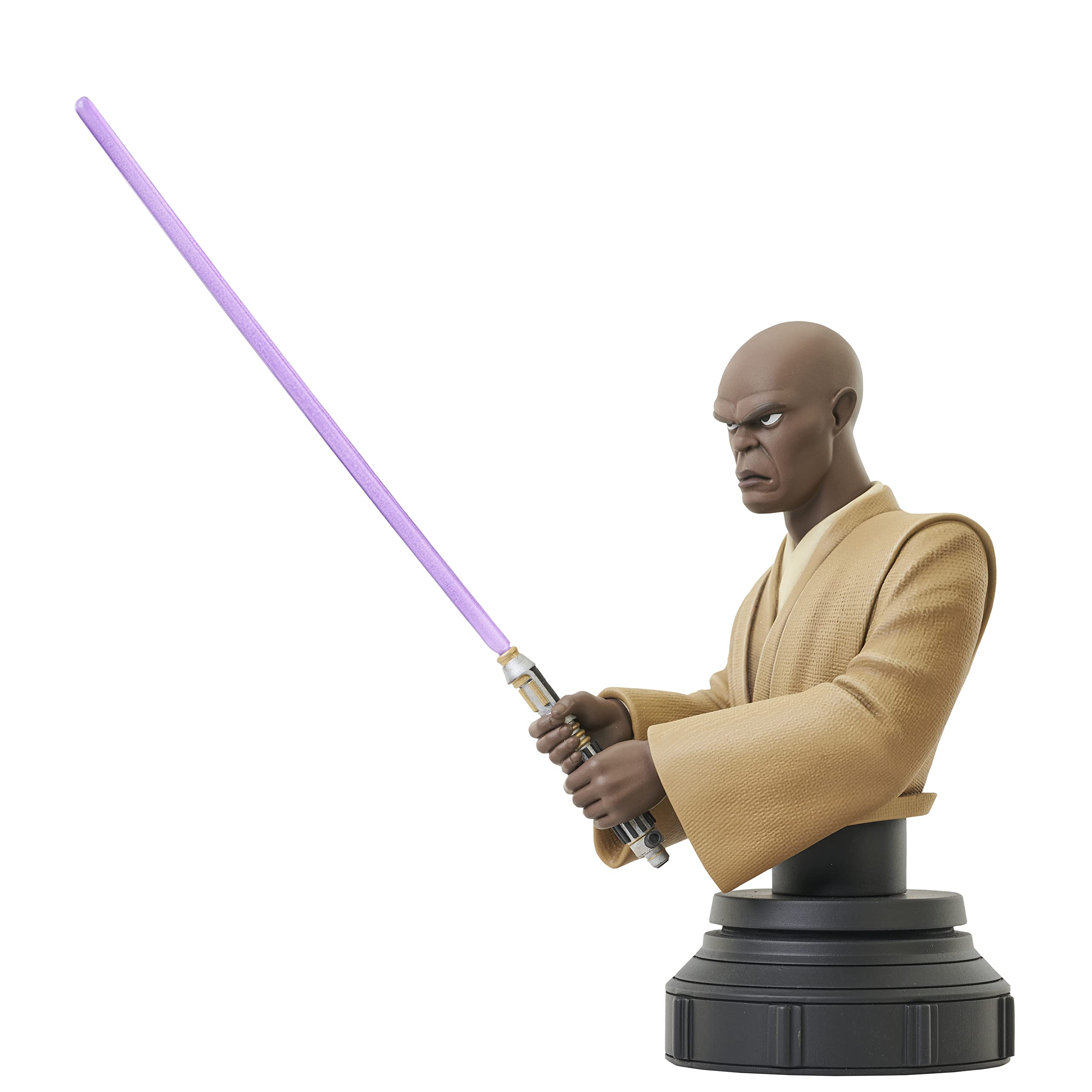 Star Wars Clone Wars Mace Windu 1:7 Scale Collectible Bust - Premium Resin Statue for Display & Home Decor