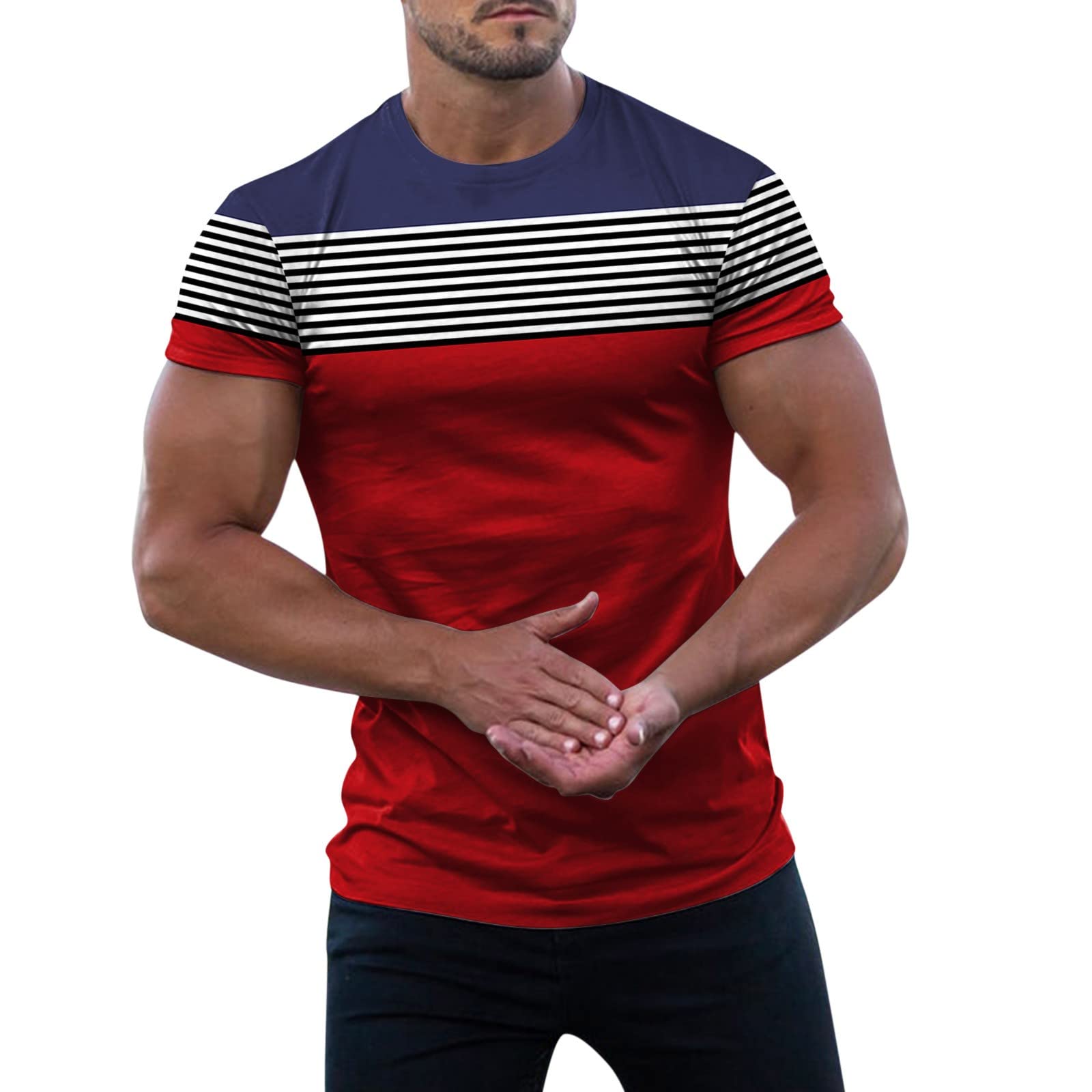 Men's Relaxed Fit Short Sleeve T-Shirt - Comfortable Casual Shirt for Everyday Wear - Perfect for Work, Gym & Weekend Outings