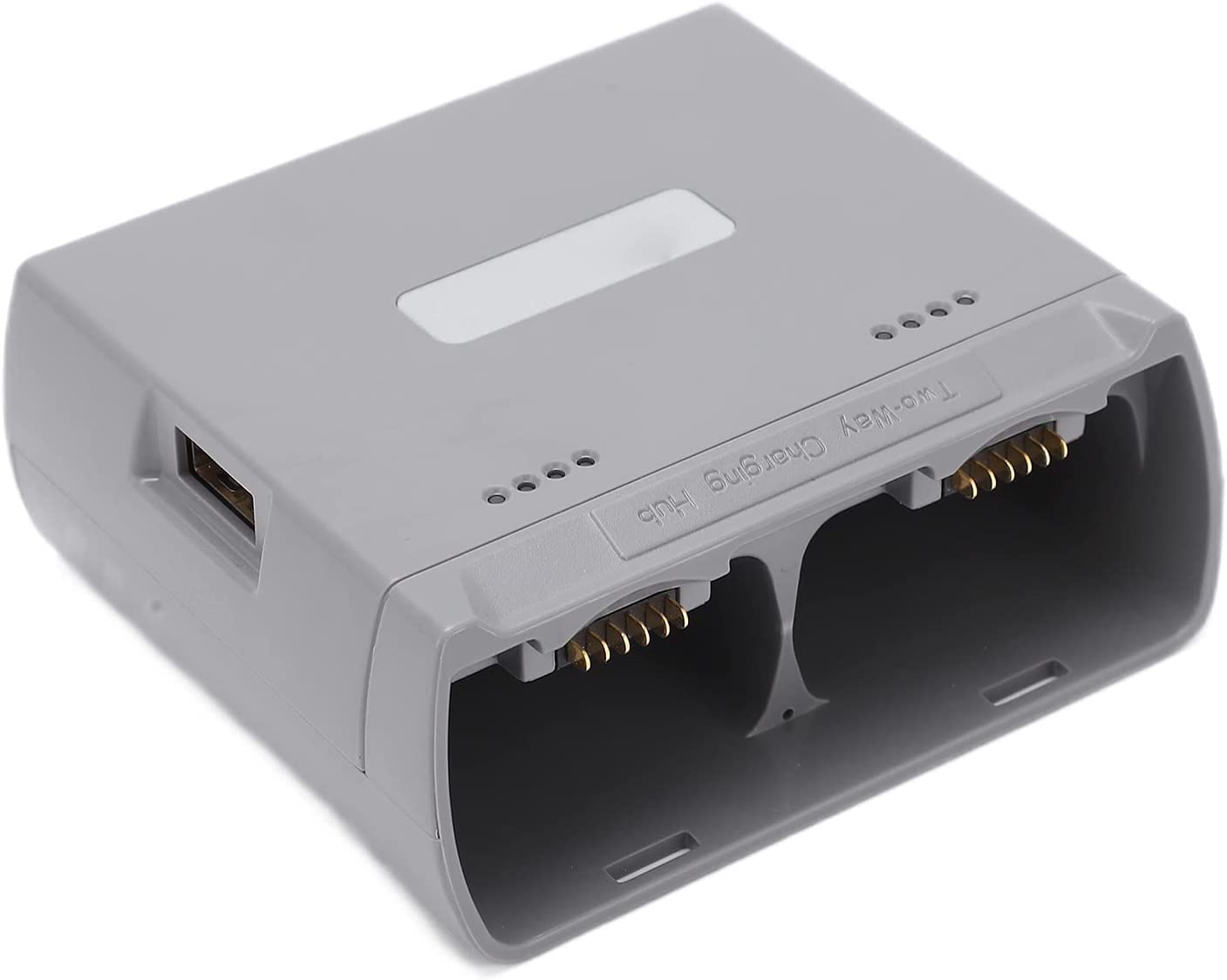 YUNIQUE Spain Dual USB Charger Hub for DJI Mini 2 / Mini SE Drone Batteries - Fast Bidirectional Charging Accessories (Gray) - Perfect for Travel & Outdoor Aerial Photography