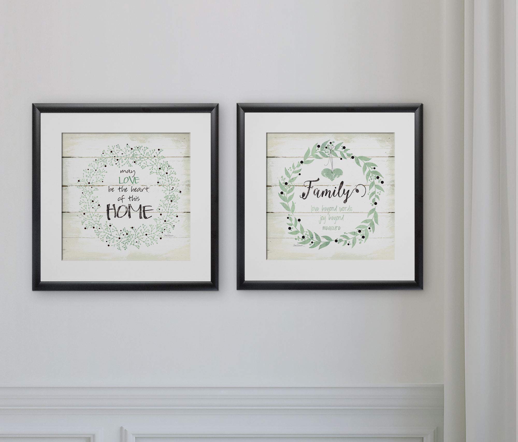 Heart of This Home - 2 Piece Set Wall Art Prints for Living Room Decor, Bedroom & Office | Wexford Home Collection