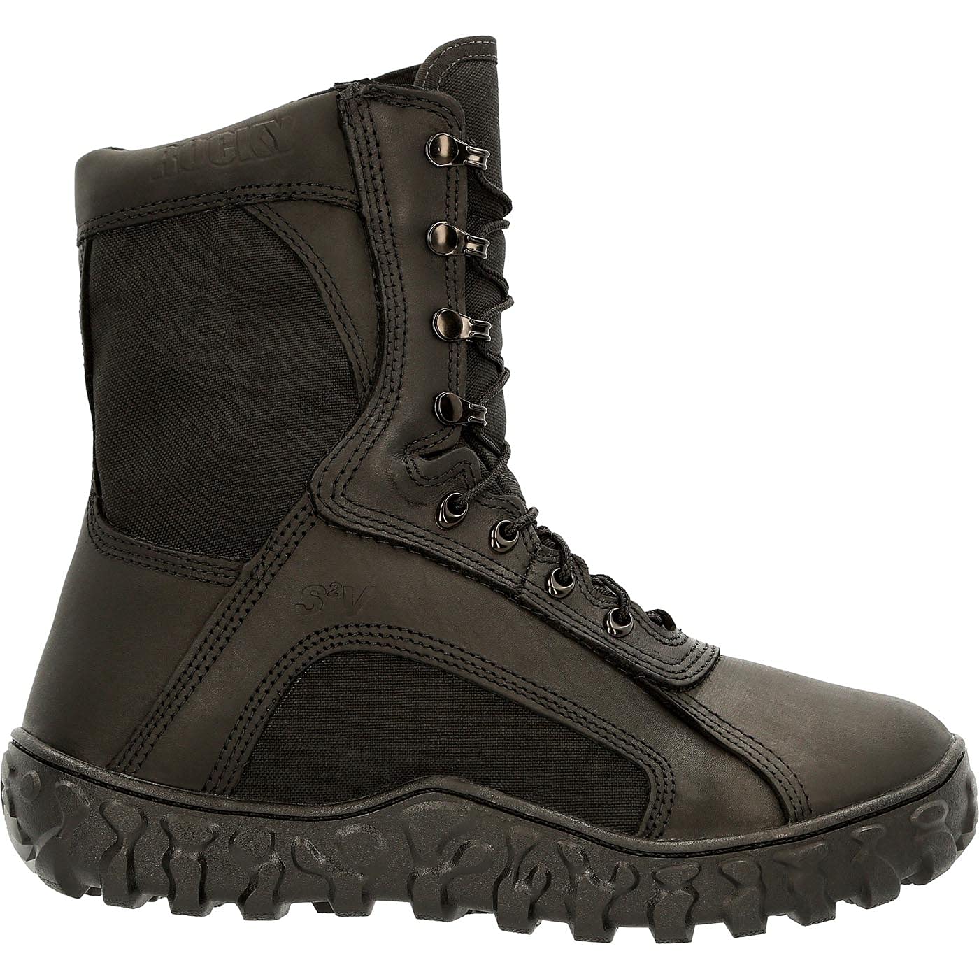 ROCKY Black S2V 400G Insulated Tactical Military Boots - Waterproof Combat Boots for Men, Cold Weather Work Boots with Steel Toe - Ideal for Hiking, Hunting & Outdoor Adventures