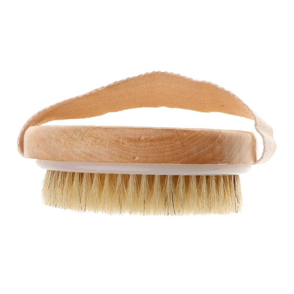 ALTRUIST Wooden Dry Brush for Body – Exfoliating Bath Brush for Cellulite & Lymphatic Drainage | Wet & Dry Use | All Skin Types | Round Shape (Pack of 1) | Perfect for Spa, Home Detox & Self-Care Routine
