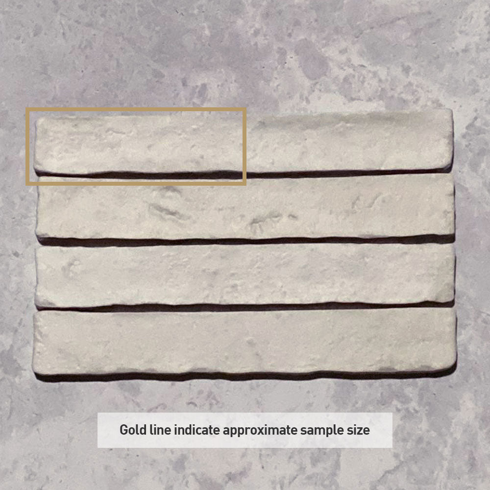 Brickfield Cream 35x230x10.4mm Subway Brick Porcelain Tiles - Perfect for Kitchen Backsplash, Bathroom Walls & Flooring