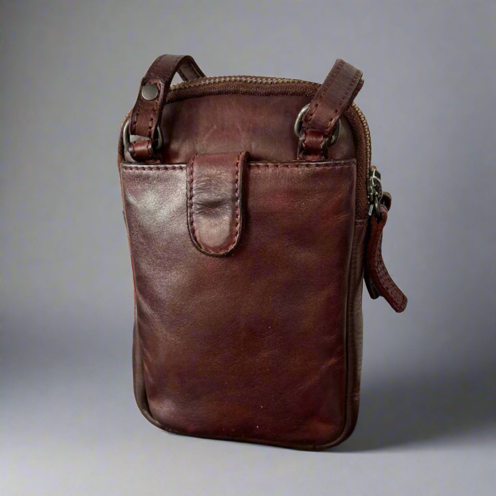 MET Small Leather Crossbody Bag for Women - Genuine Leather Purse with Adjustable Strap - Perfect for Travel, Shopping & Everyday Use
