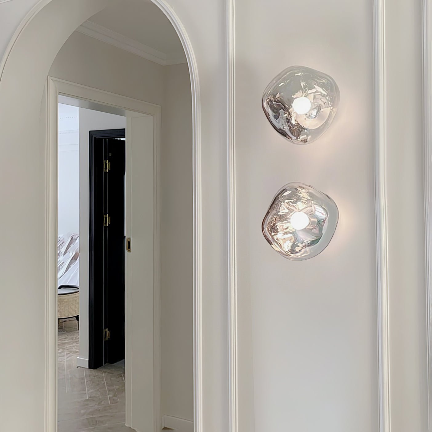 Lava Plug-in Wall Lamp - Modern LED Night Light for Bedroom, Nursery, Hallway - Soft Glow & Energy Efficient Lighting Solution