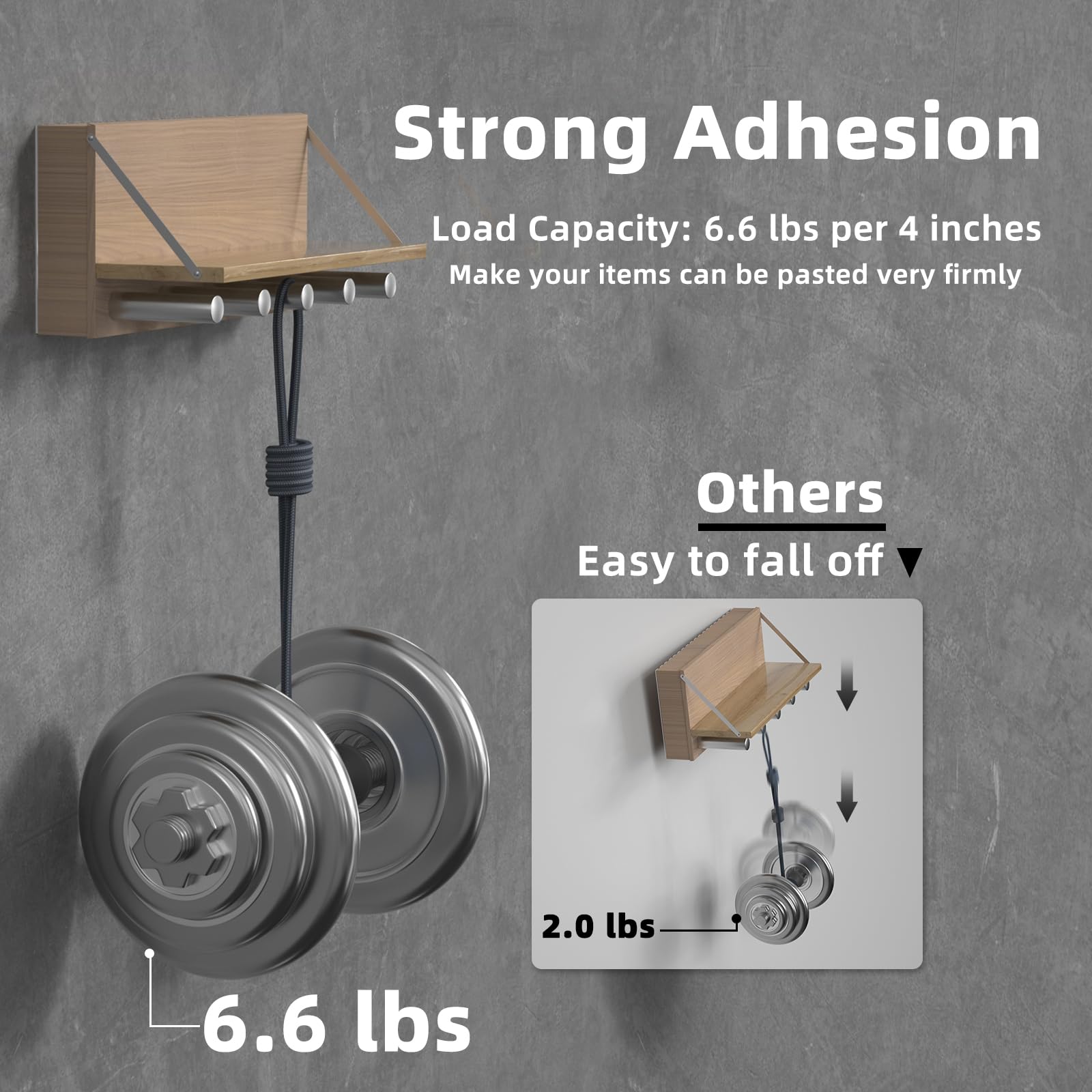 Extra Strong Double Sided Tape - 16.4FT Heavy Duty Clear Mounting Adhesive | Removable No Residue Nano Tape for Hanging Pictures, Posters & Carpets | Perfect for Home, Office & DIY Projects