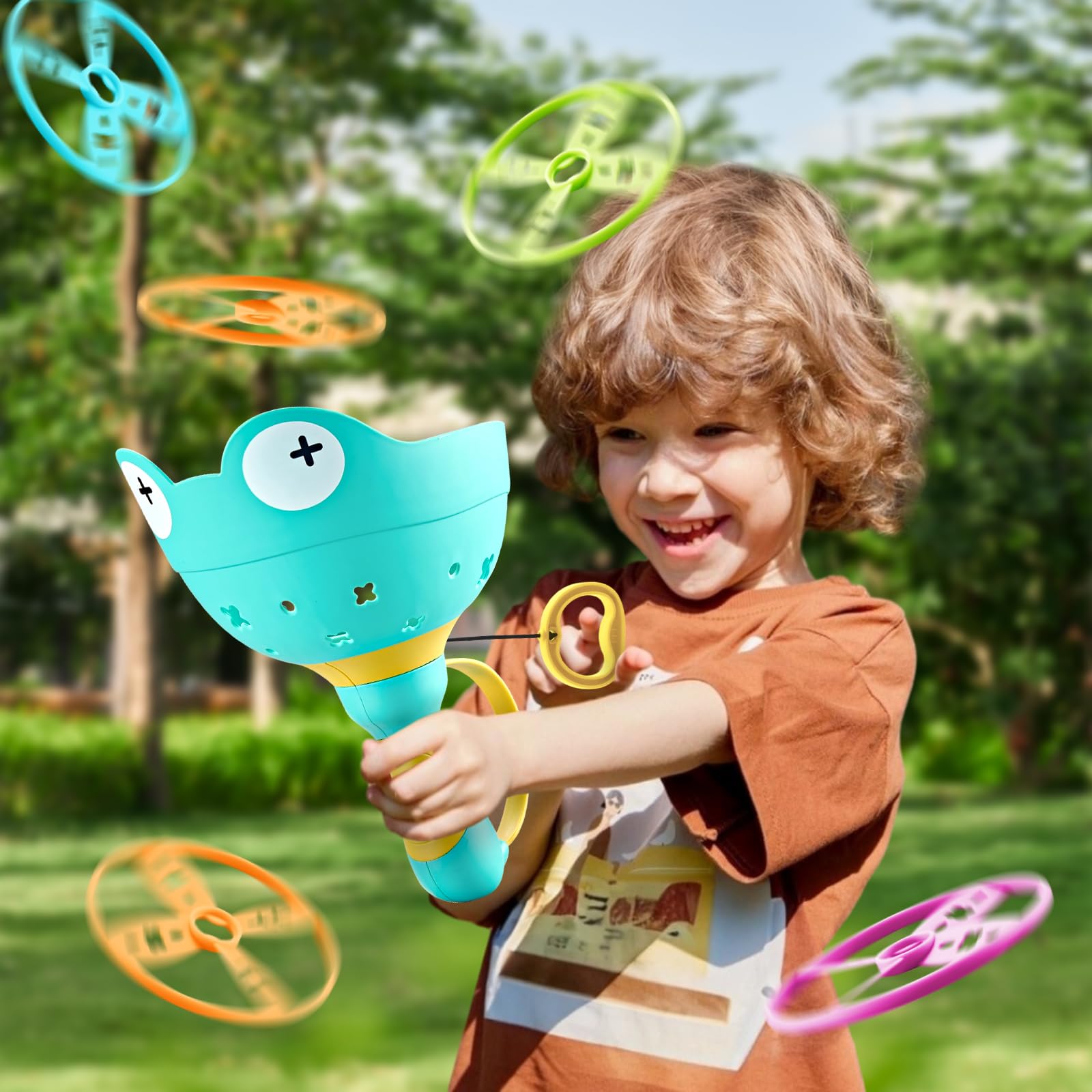 Outdoor Toys for Kids Ages 3-8 - Manual Capture & Chase Game for Toddlers - Fun Outdoor Family Activity for Boys & Girls - Perfect for Backyard Play, Park Adventures & Birthday Parties