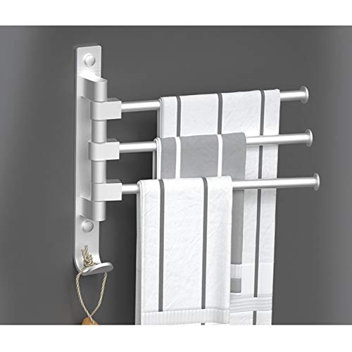 Stainless Steel Adhesive Towel Rack - 5 Bar Bathroom & Kitchen Towel Holder for Wall Mounting - Perfect for Bath, Shower, Spa, and Home Decor (Color: Five Towel Bar)